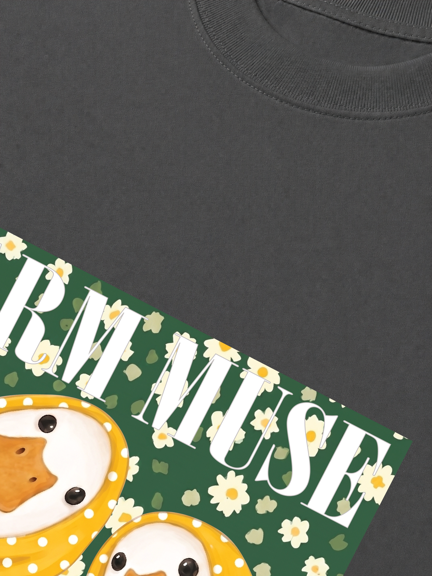 Áo Thun Relaxed Fit Farm Muse Duck Couple
