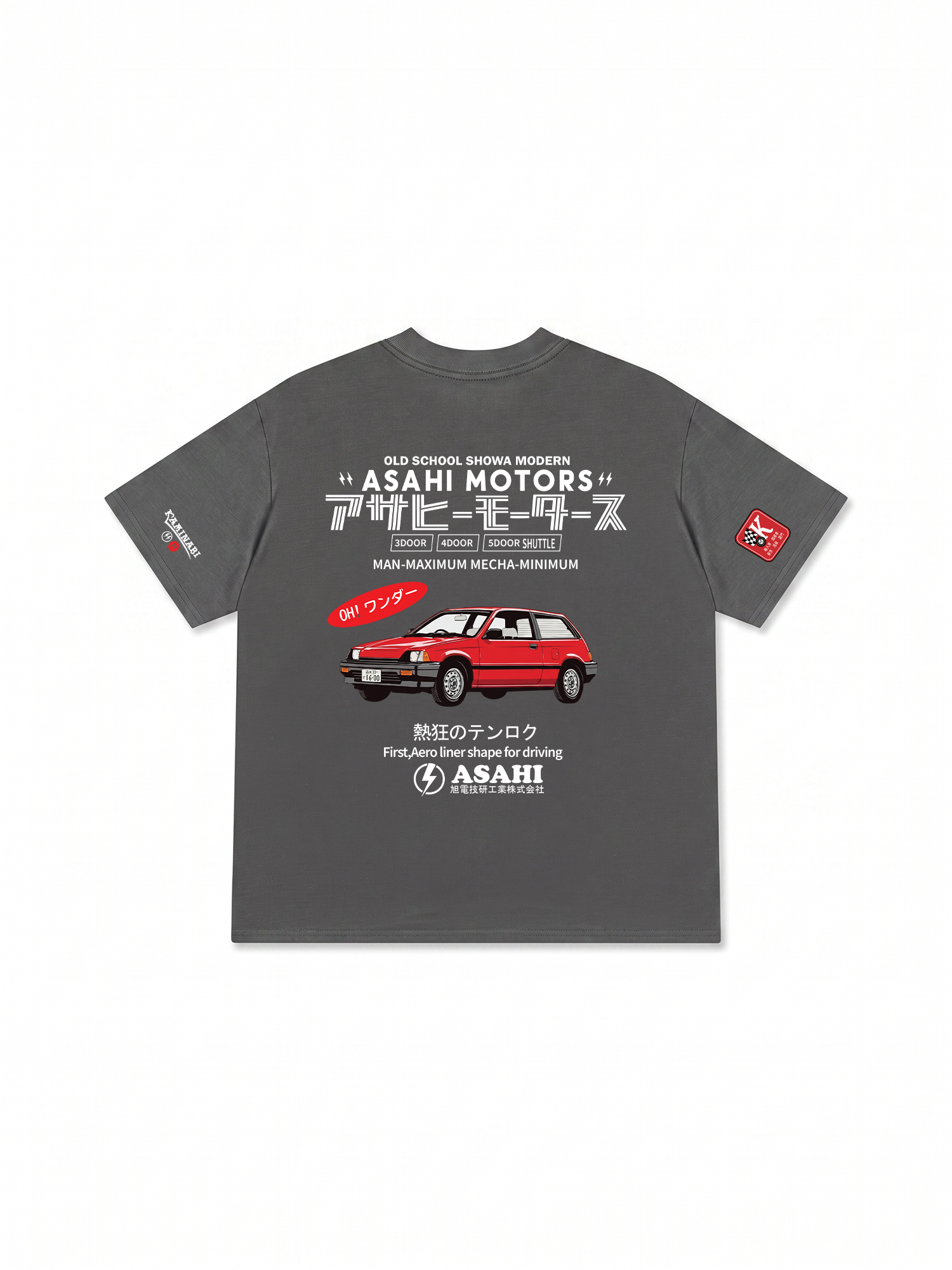 Áo Thun Relaxed Fit JDM Car Asahi Motors