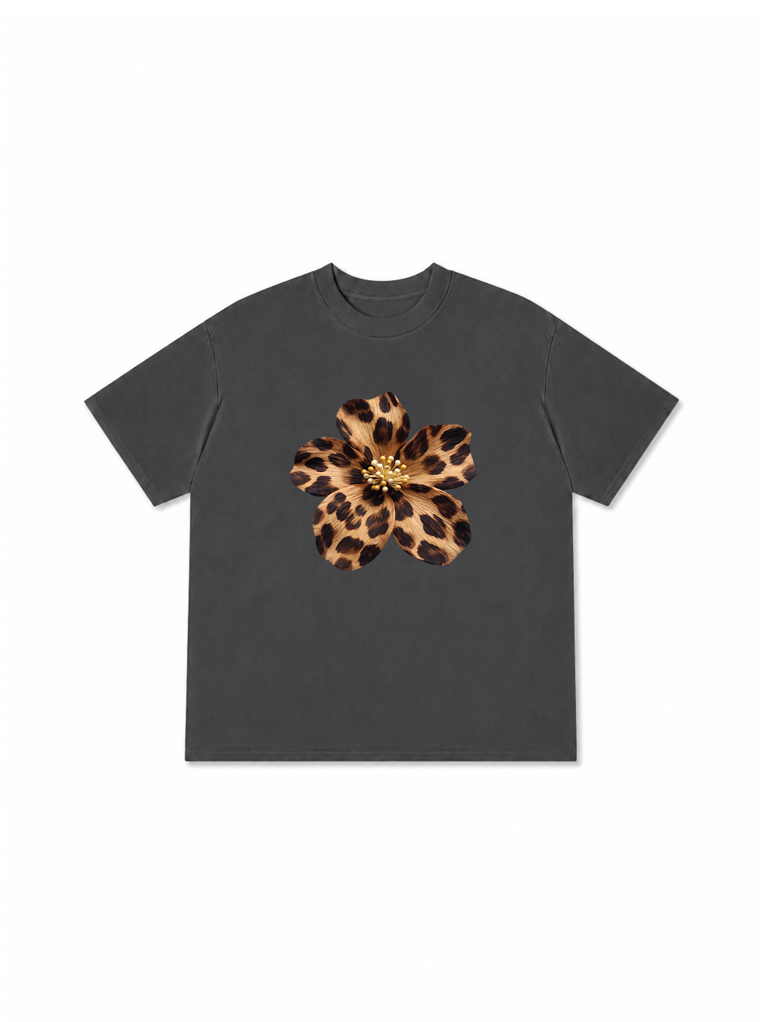 Áo Thun Relaxed Fit Urban Leopard  Safari Spotted Petals