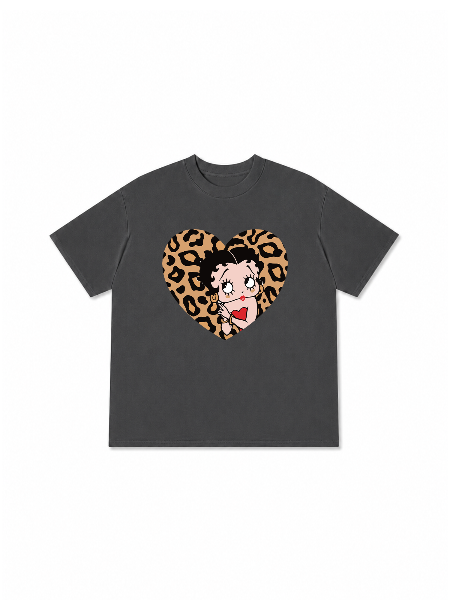 Áo Thun Relaxed Fit Urban Leopard Betty Cheetah Heart