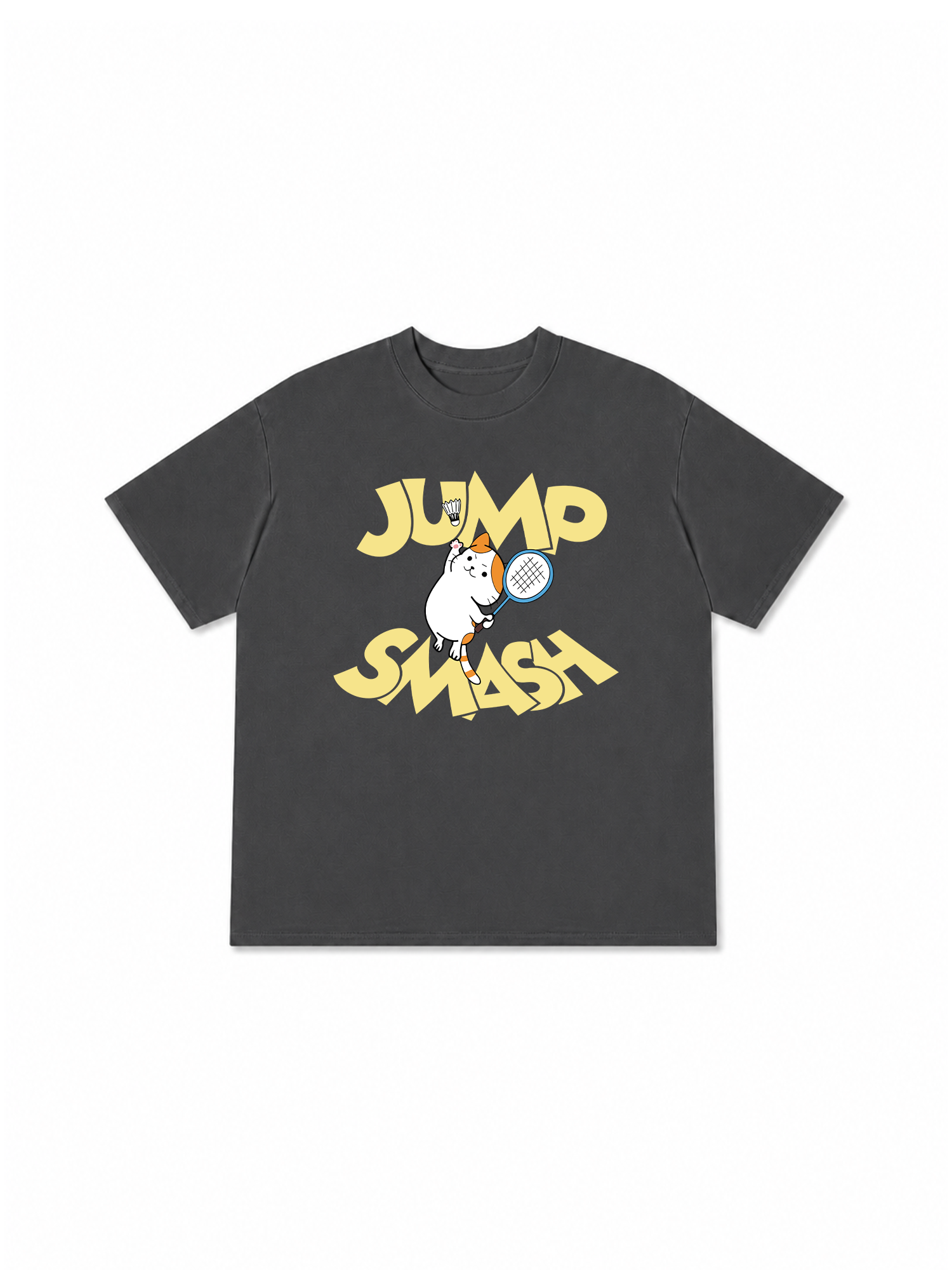 Áo Thun Relaxed Fit Badminton Cat Jump Smash