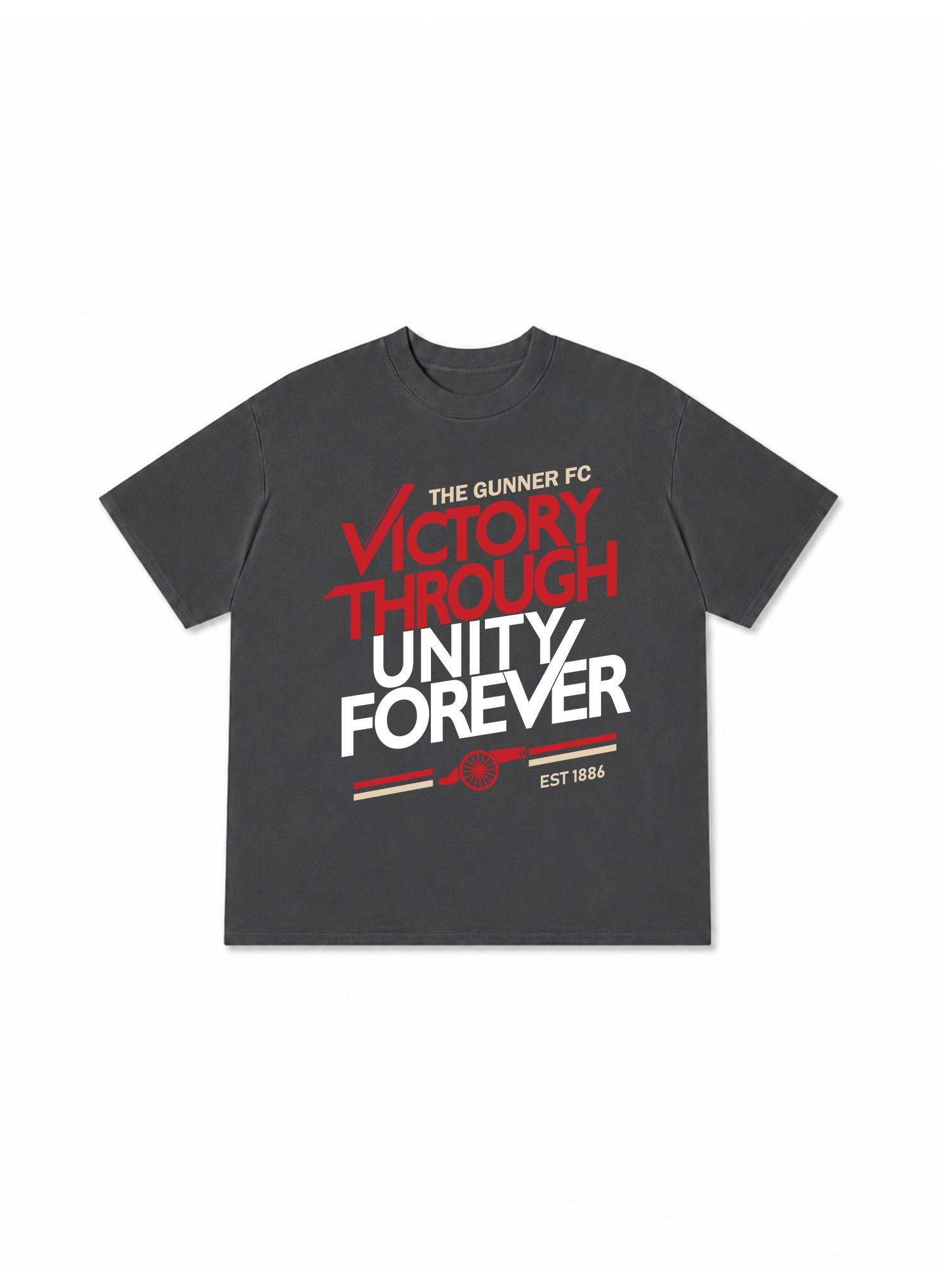 Áo Thun Relaxed Fit Soccer The Gunner Victory Through Unity Forever