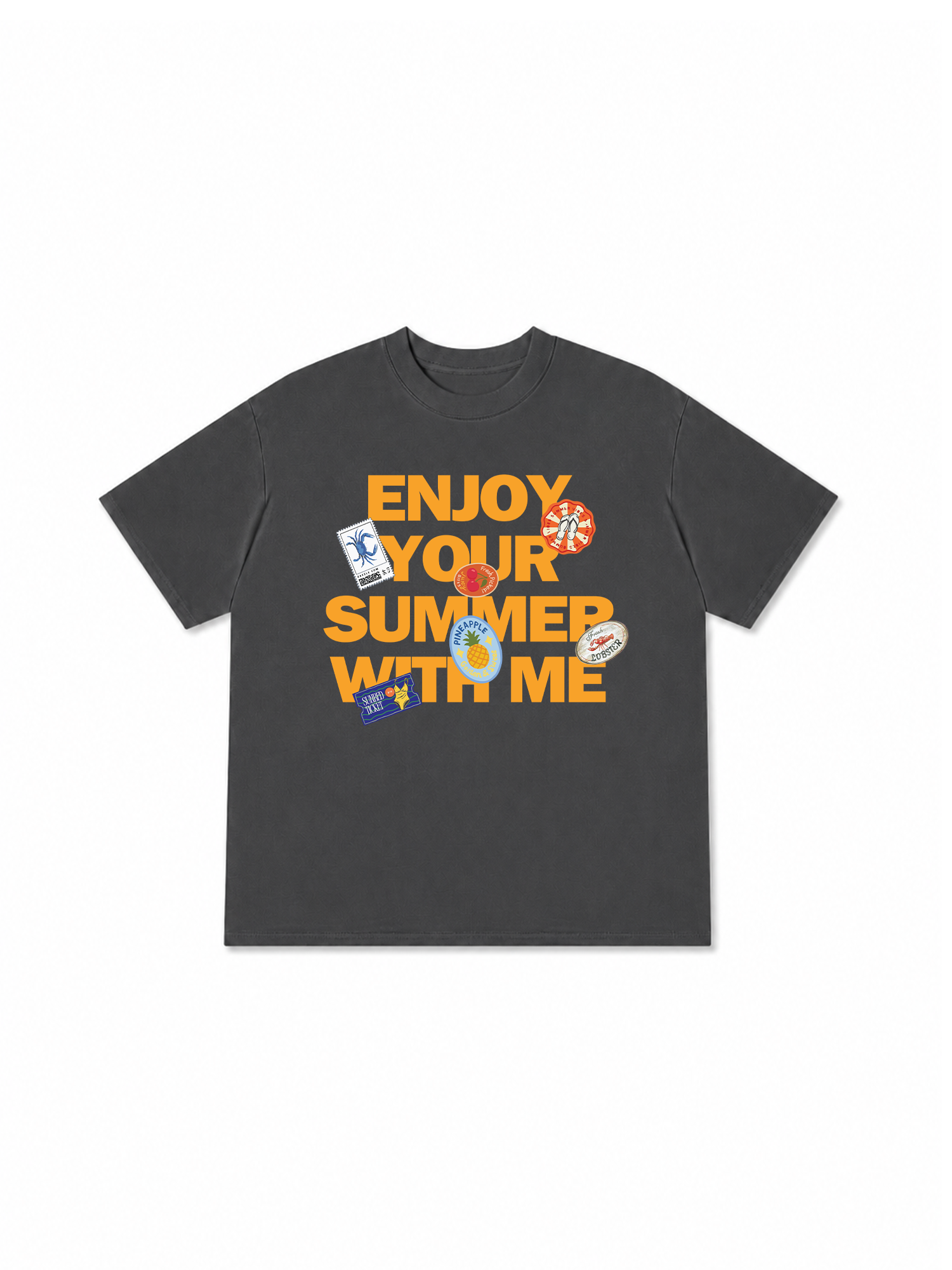 Áo Thun Relaxed Fit Tropical Enjoy Your Summer With Me