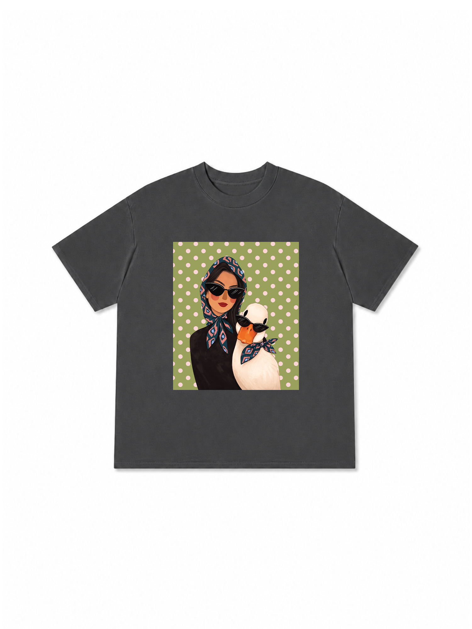 Áo Thun Relaxed Fit Farm Cool Polka Dot Duck
