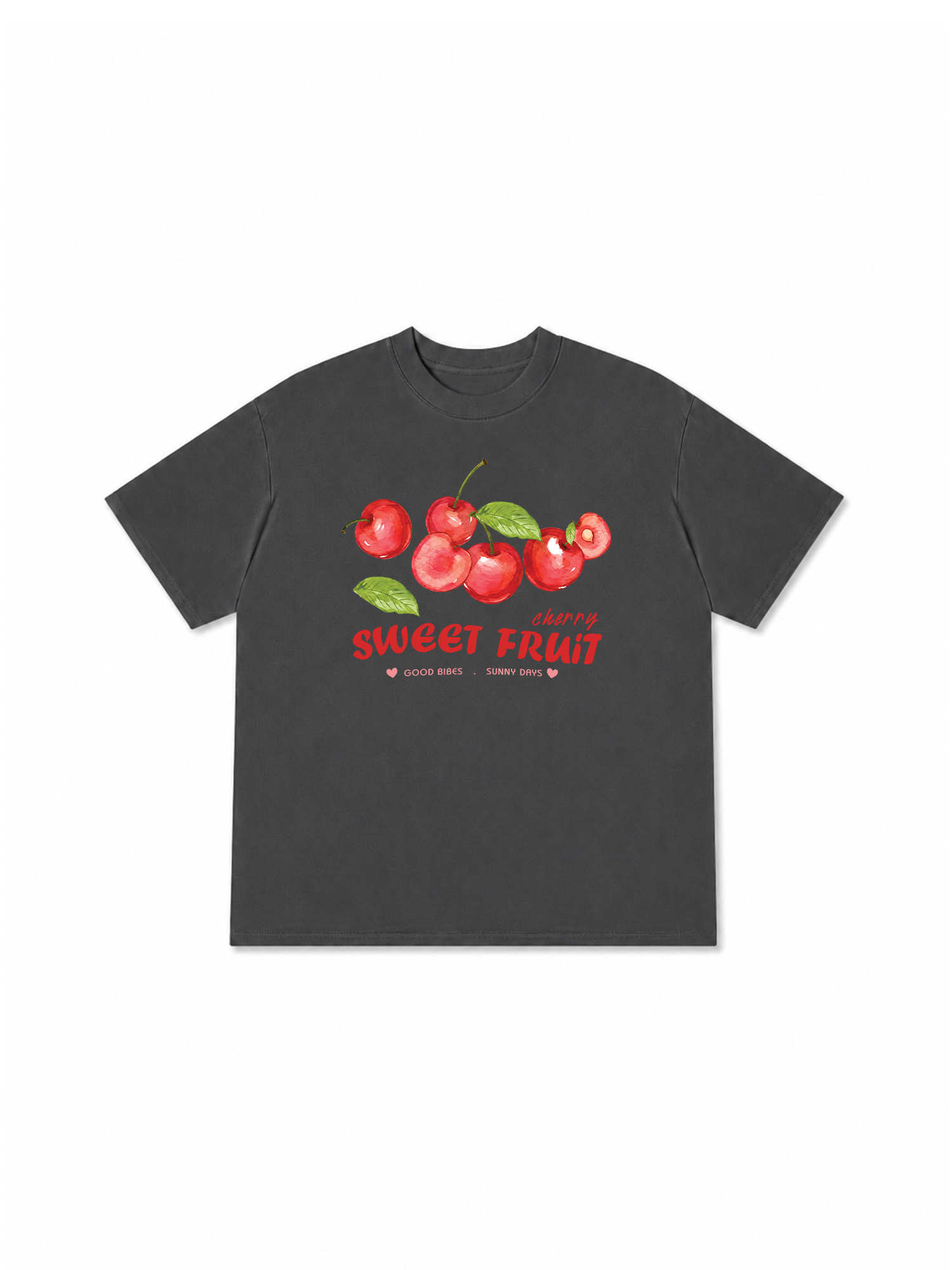 Áo Thun Relaxed Fit Tropical Cherry Sweet Fruit