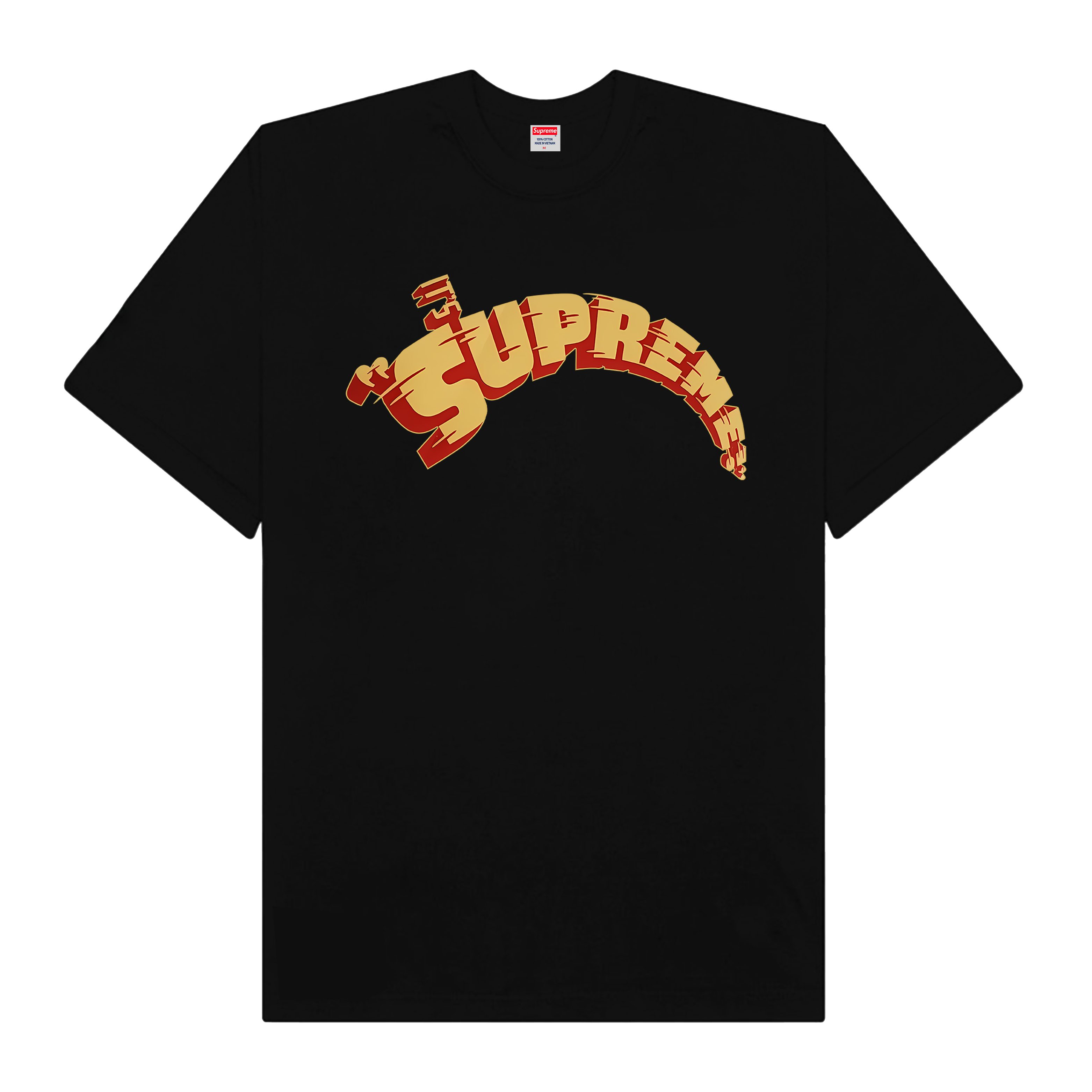 Gold Supreme Logo T-Shirt