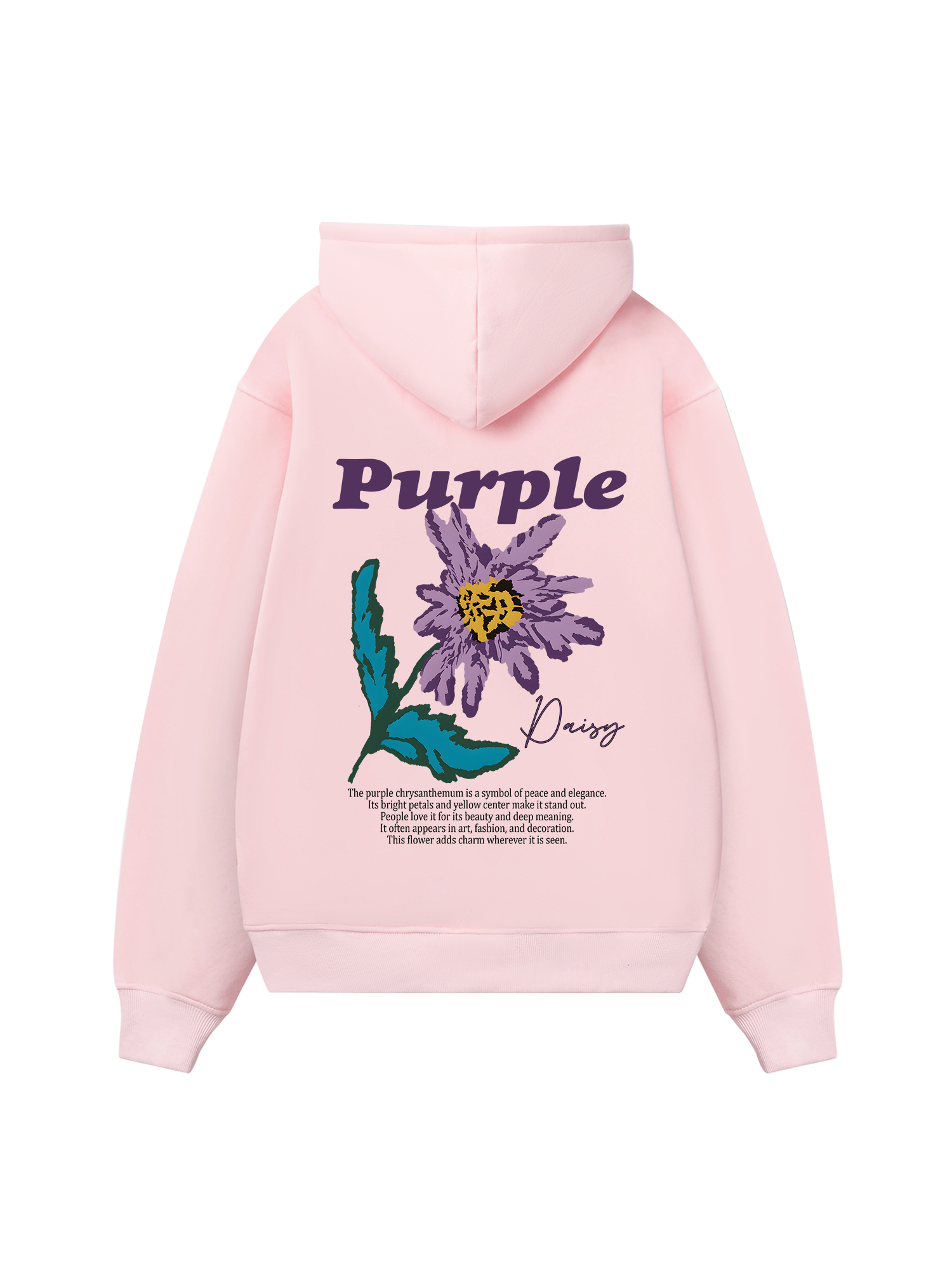 Floral Purple Daisy Hoodie