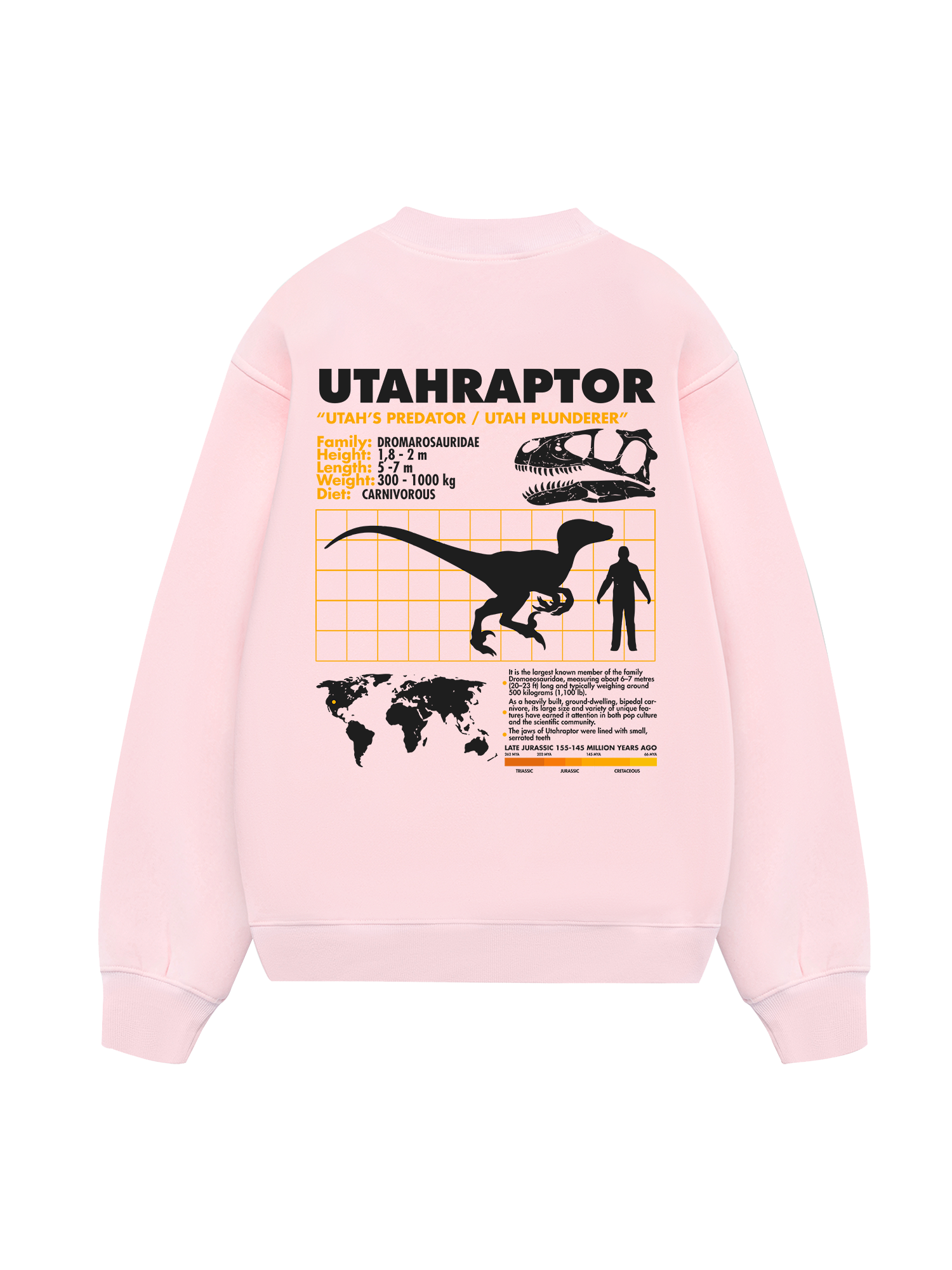 Wild Life Analysis Table Utahraptor Sweater