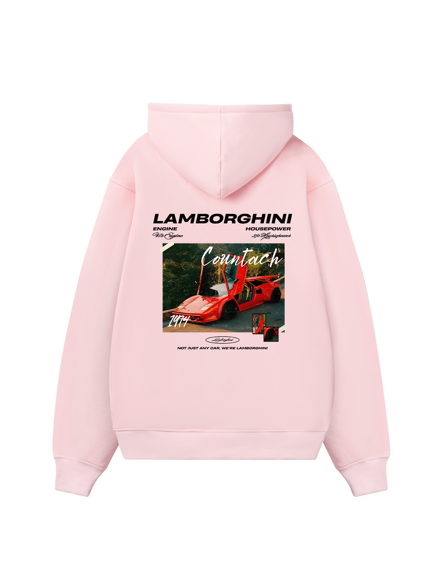 Lamborghini Red Countach Hoodie