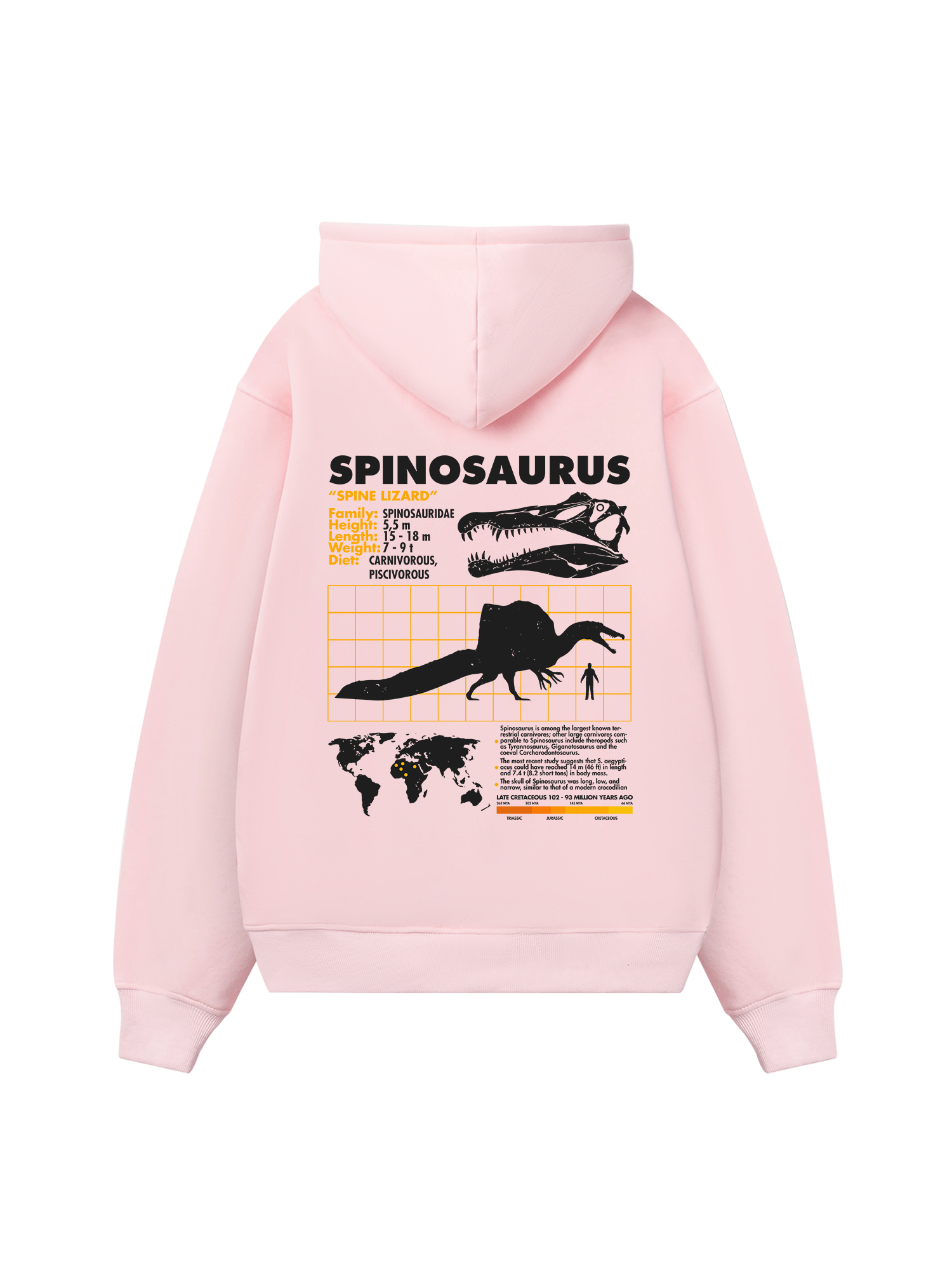 Wild Life Analysis Table Spinosaurus Hoodie