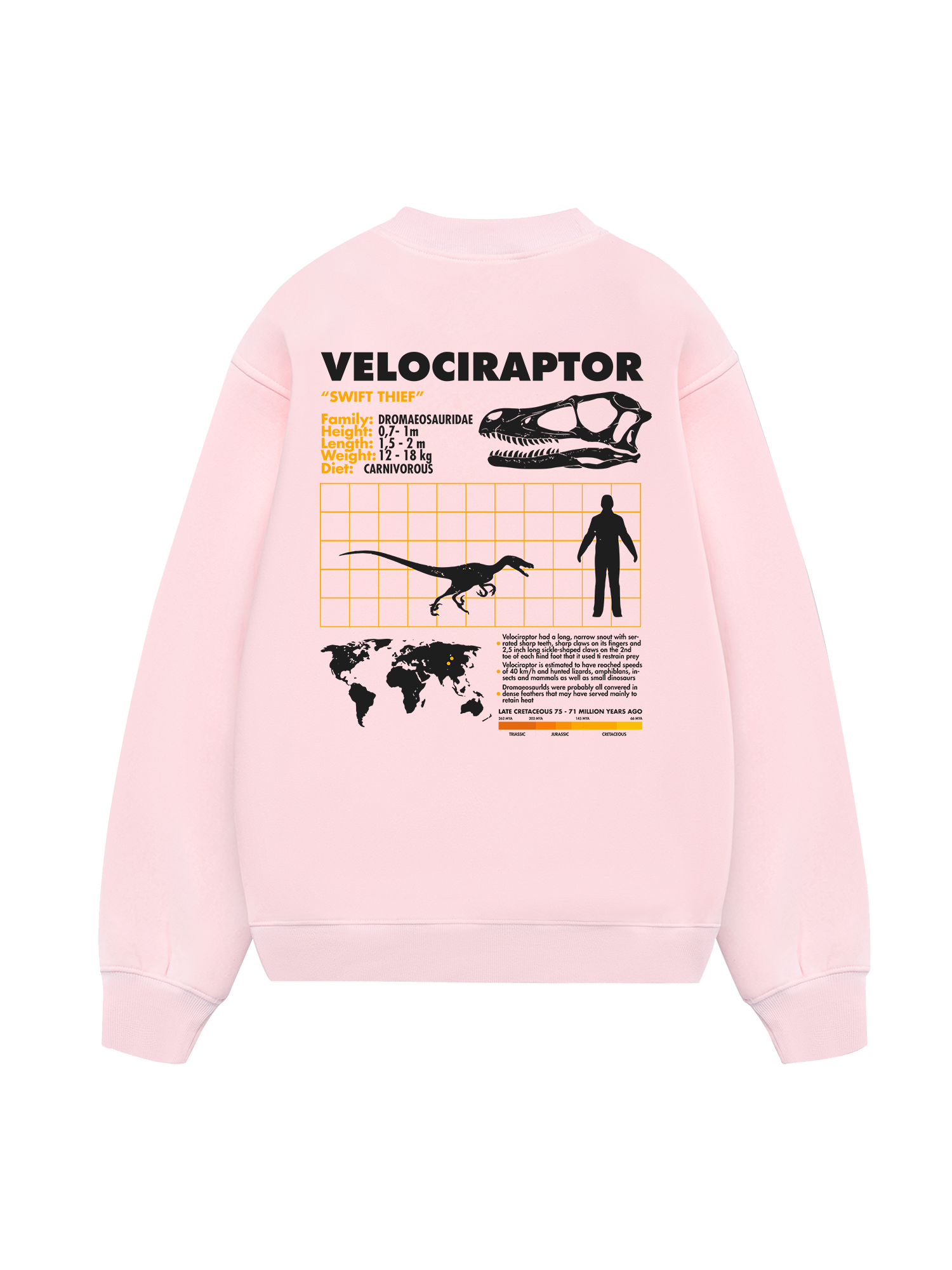 Wild Life Analysis Table Velociraptor Sweater