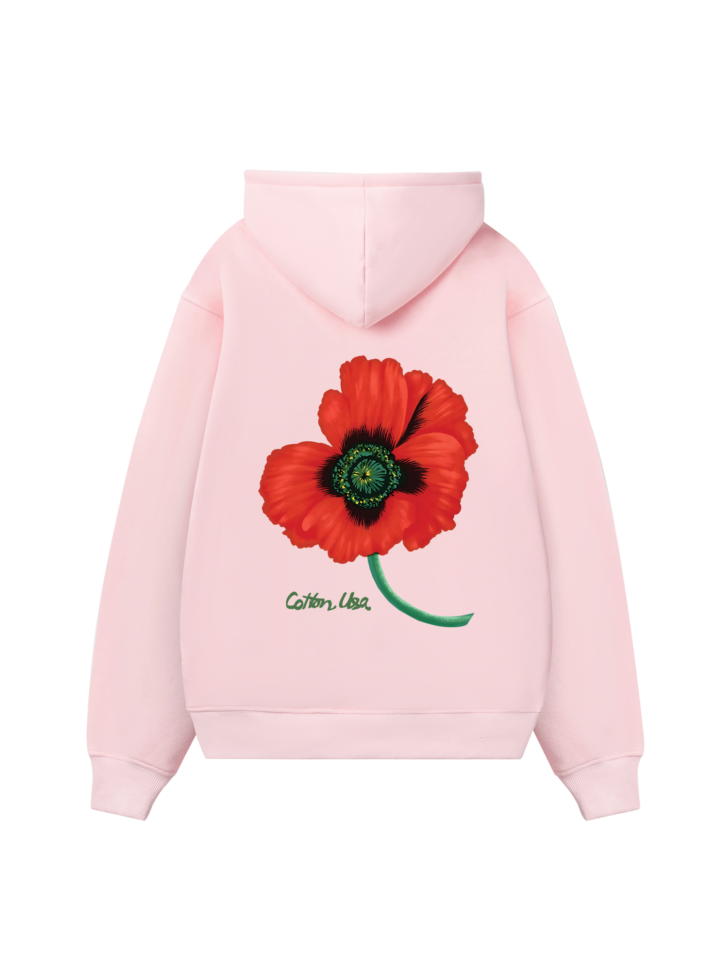 Floral Red Hoodie