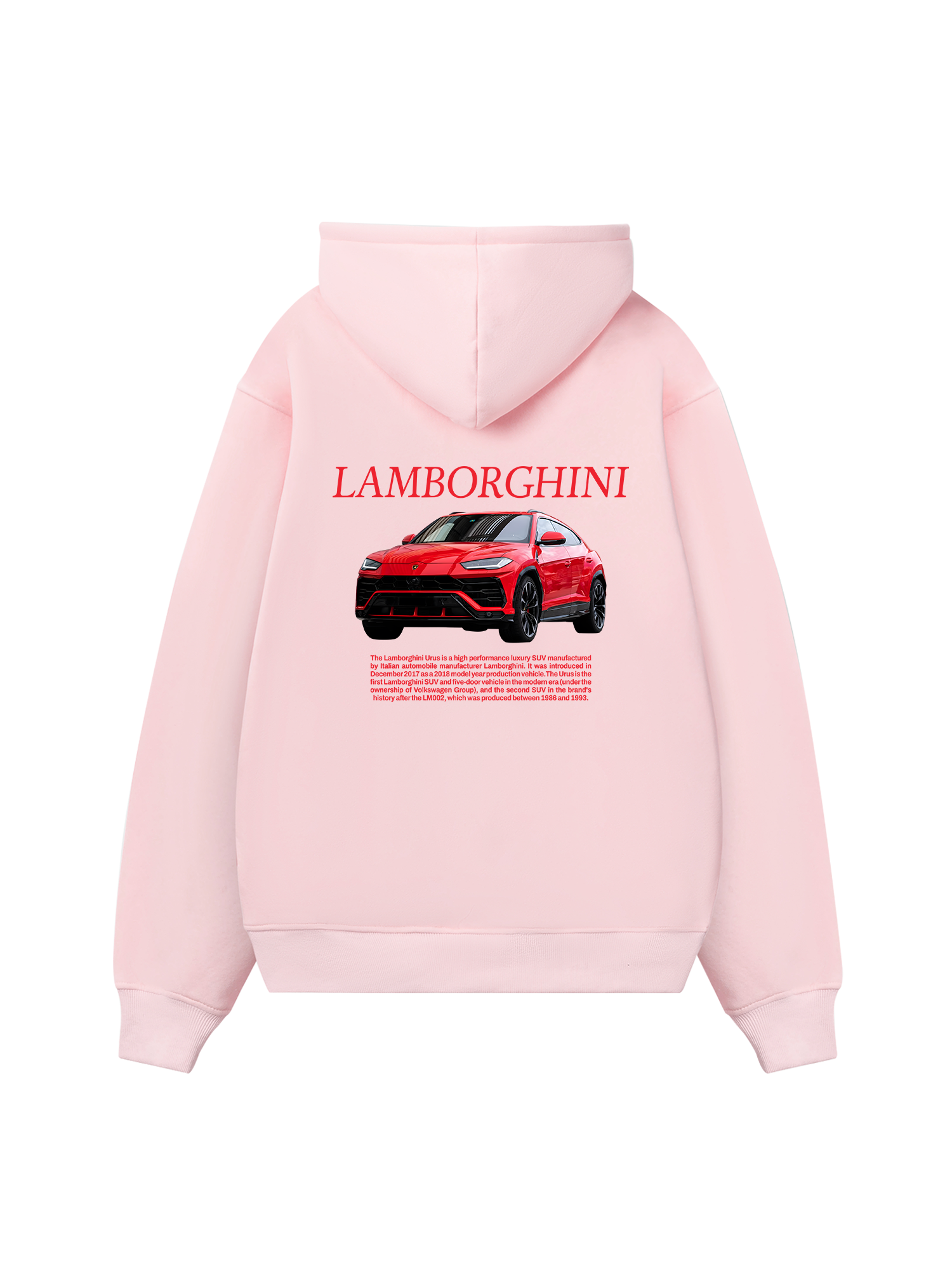 Lamborghini Urus Red Hoodie