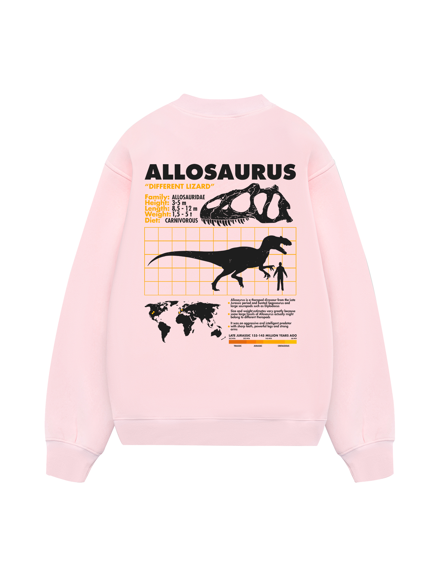 Wild Life Analysis Table Allosaurus Sweater