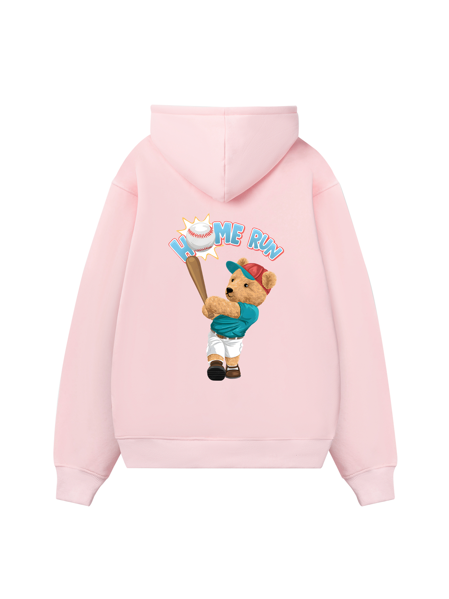 Baseball Home Run Teddy Bear Hoodie