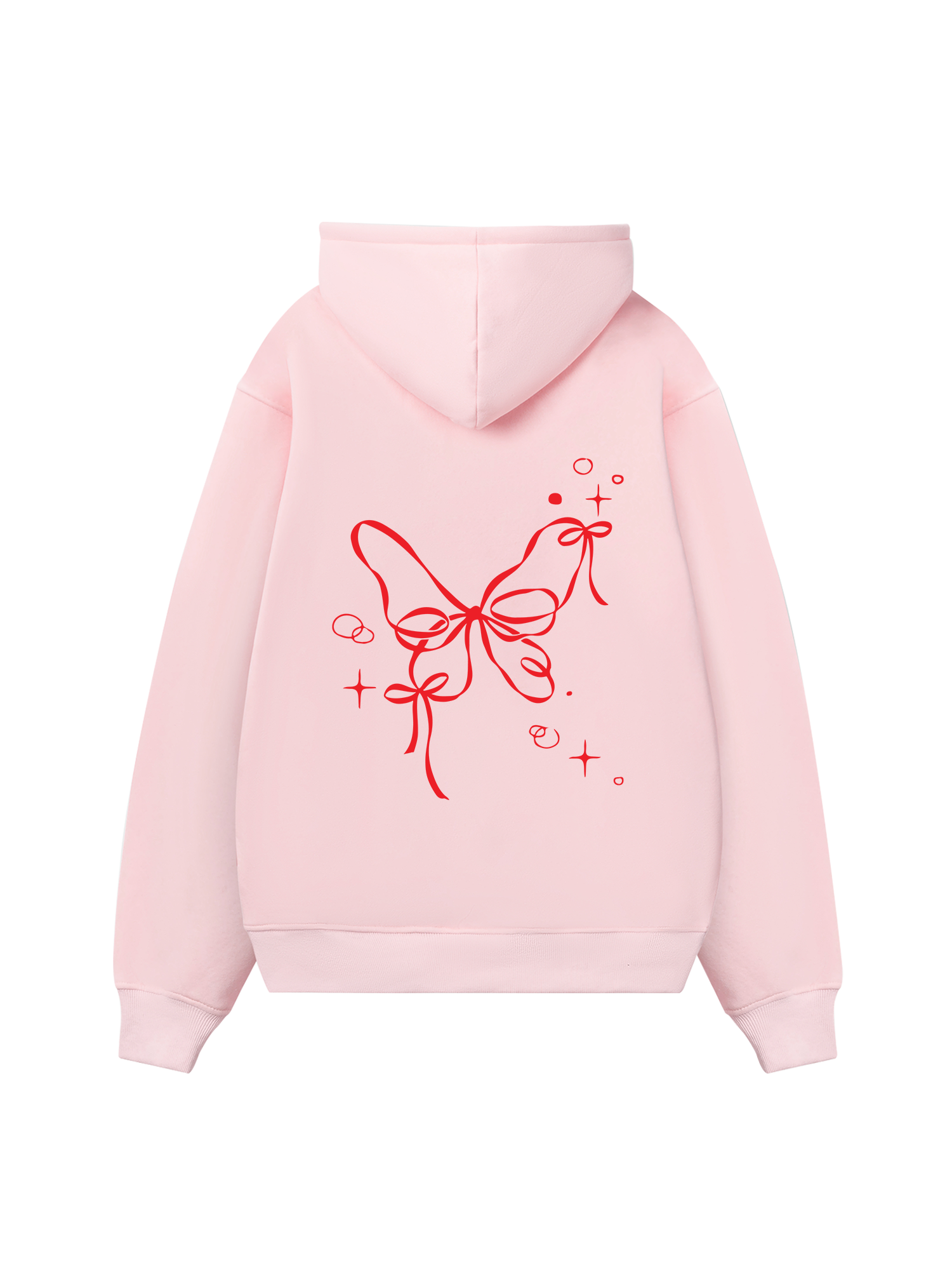 Girly Mood Butterfly Ribbon Hoodie