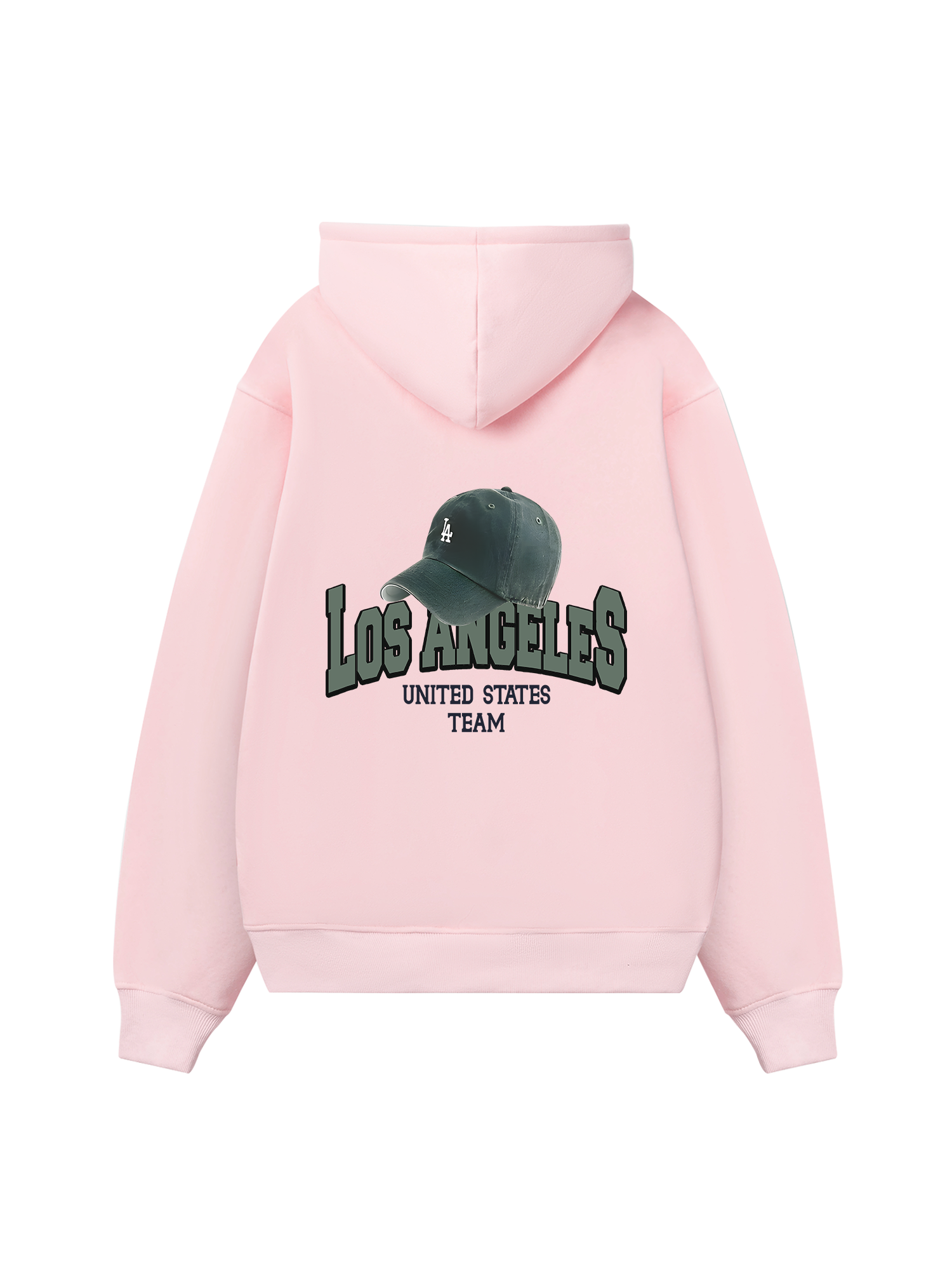USA Los Ageles Green Hat Hoodie