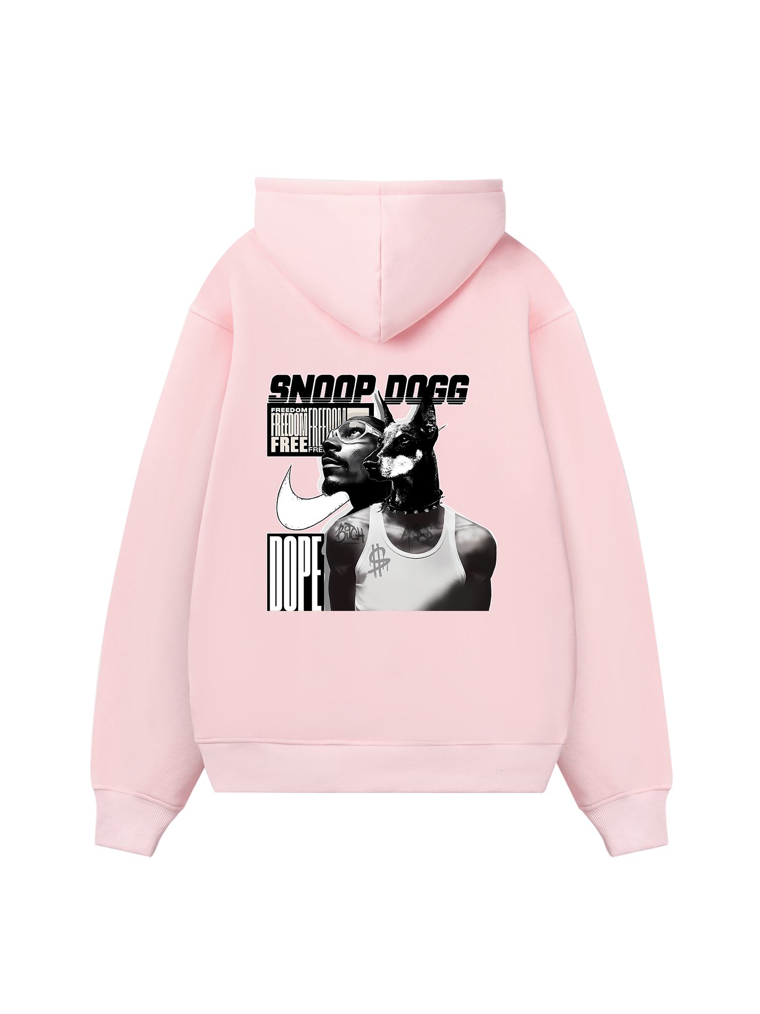 Rapper Black And White Snoop Dog Hoodie