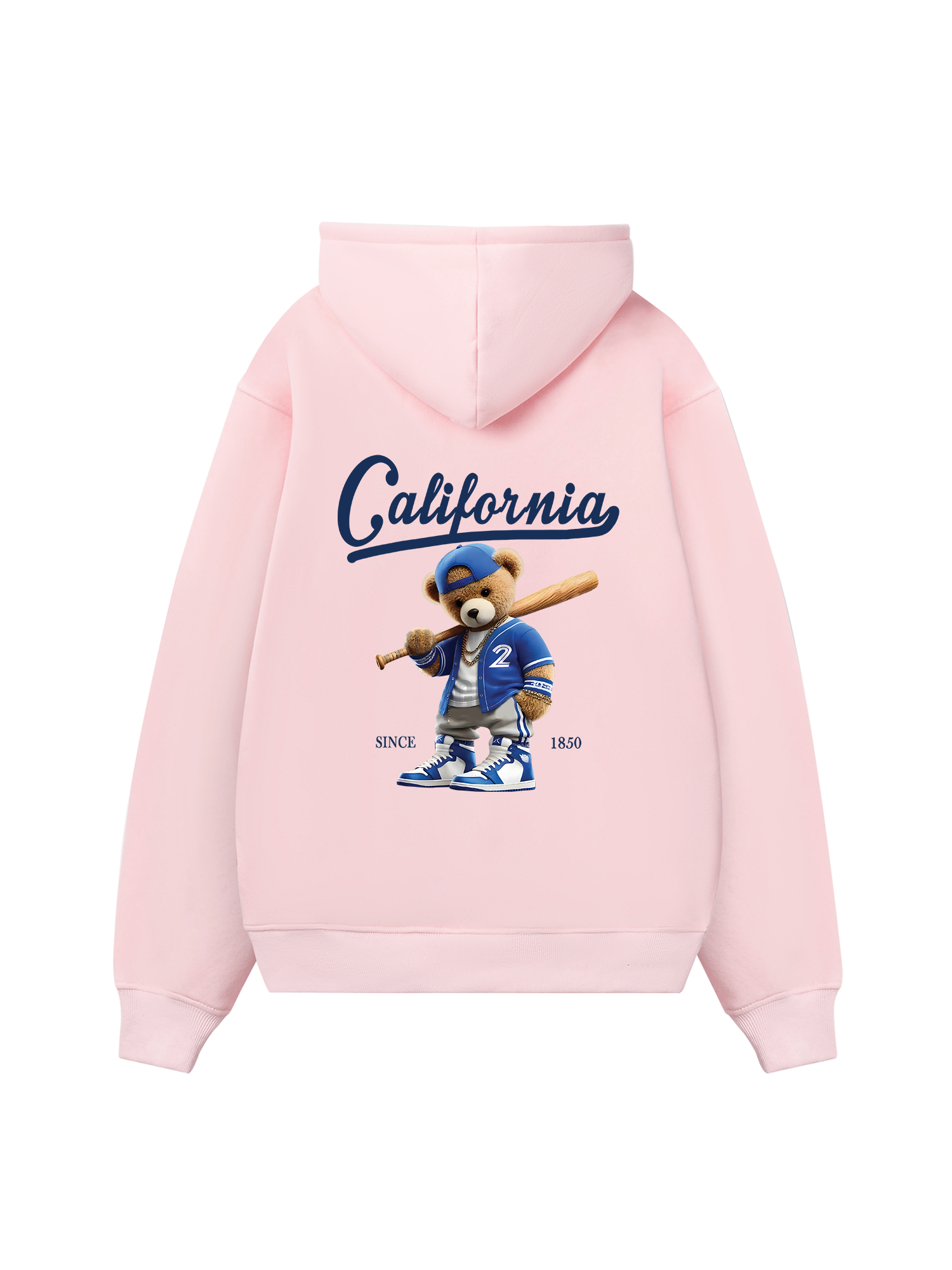 Baseball California Blue Teddy Hoodie