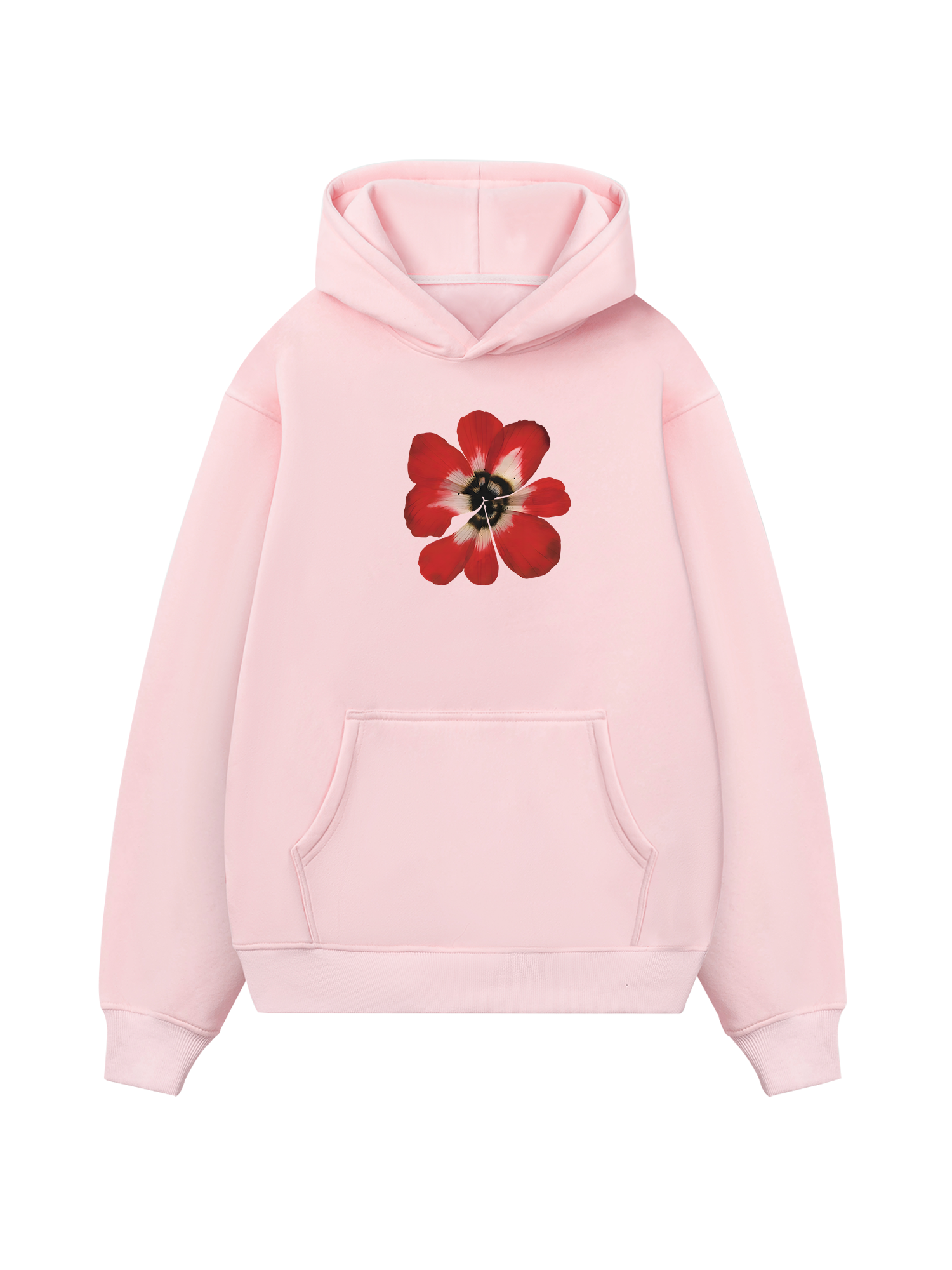 Floral Red Flower Hoodie