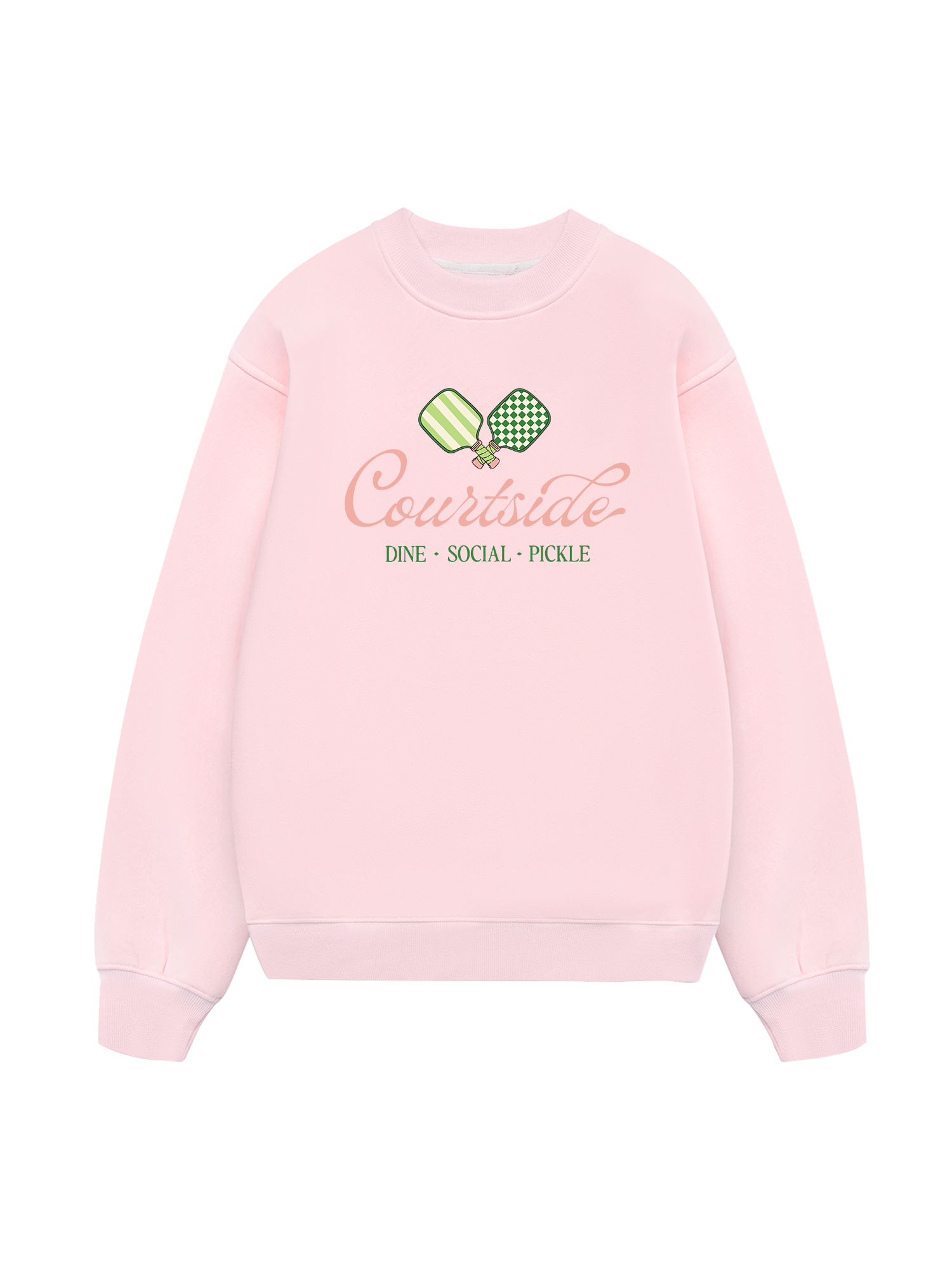 Pickleball Courtside Dine Social Pickle Sweater
