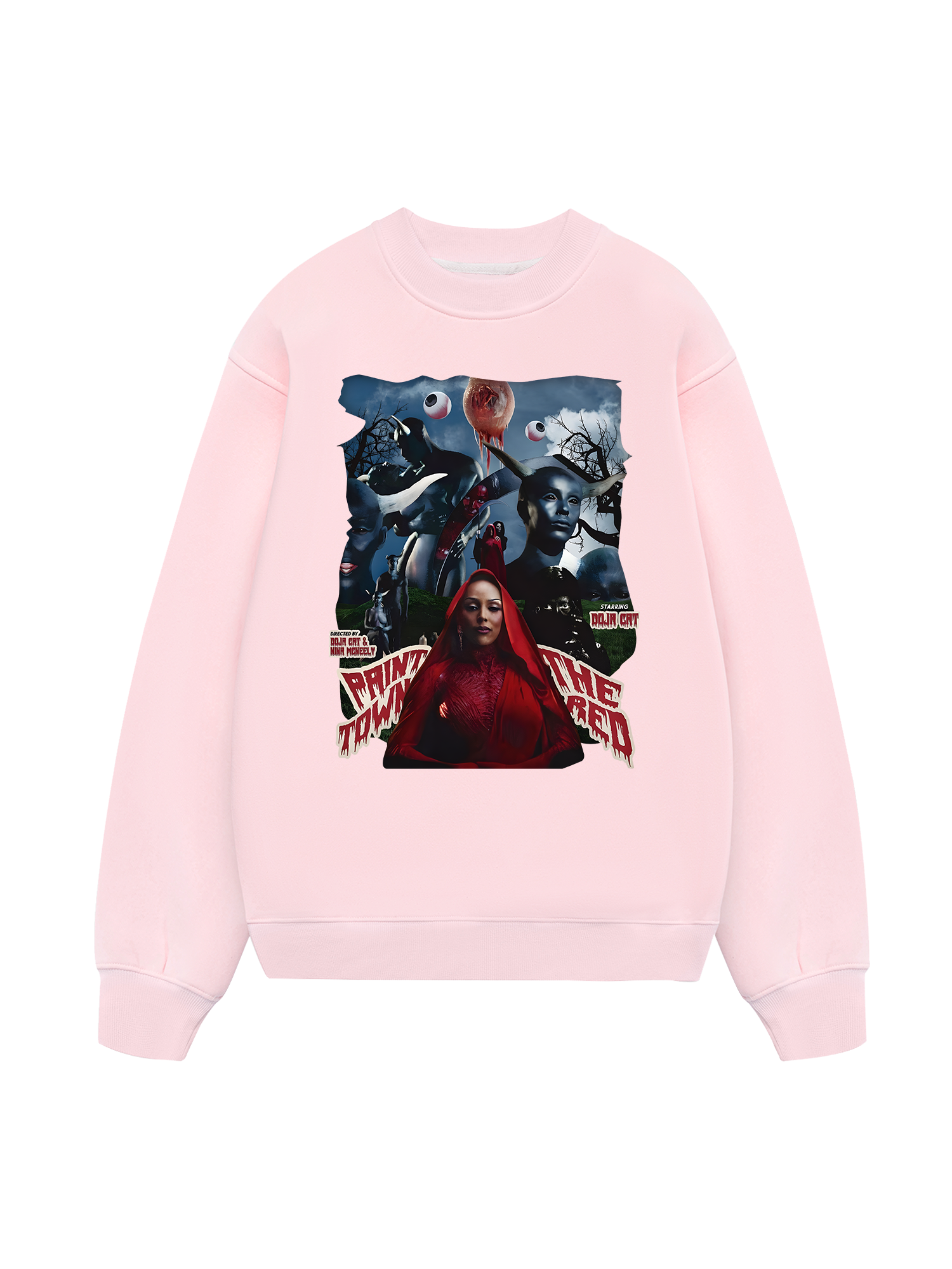 Rapper Doja Cat Red Town Sweater