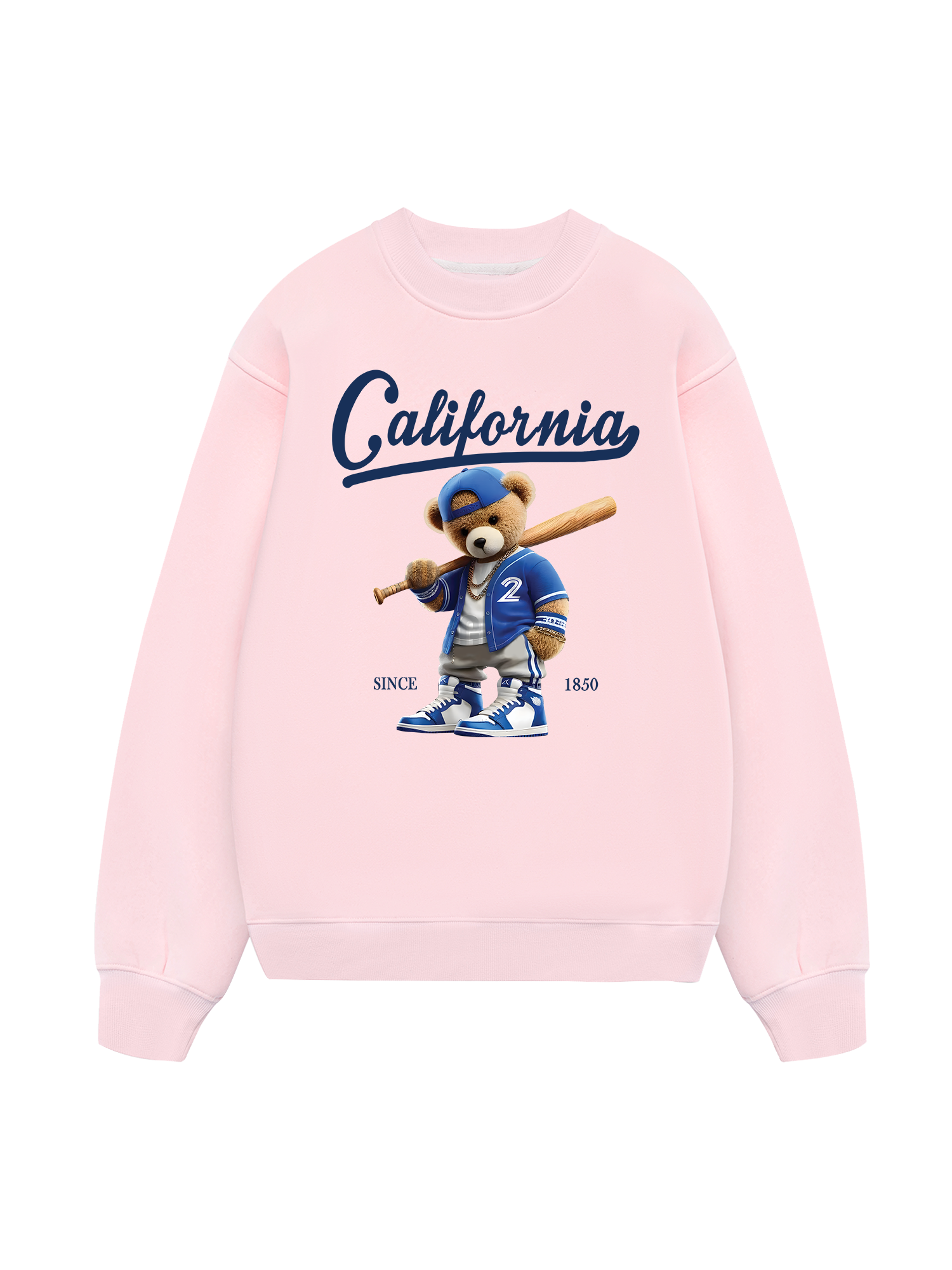 Baseball California Blue Teddy Sweater