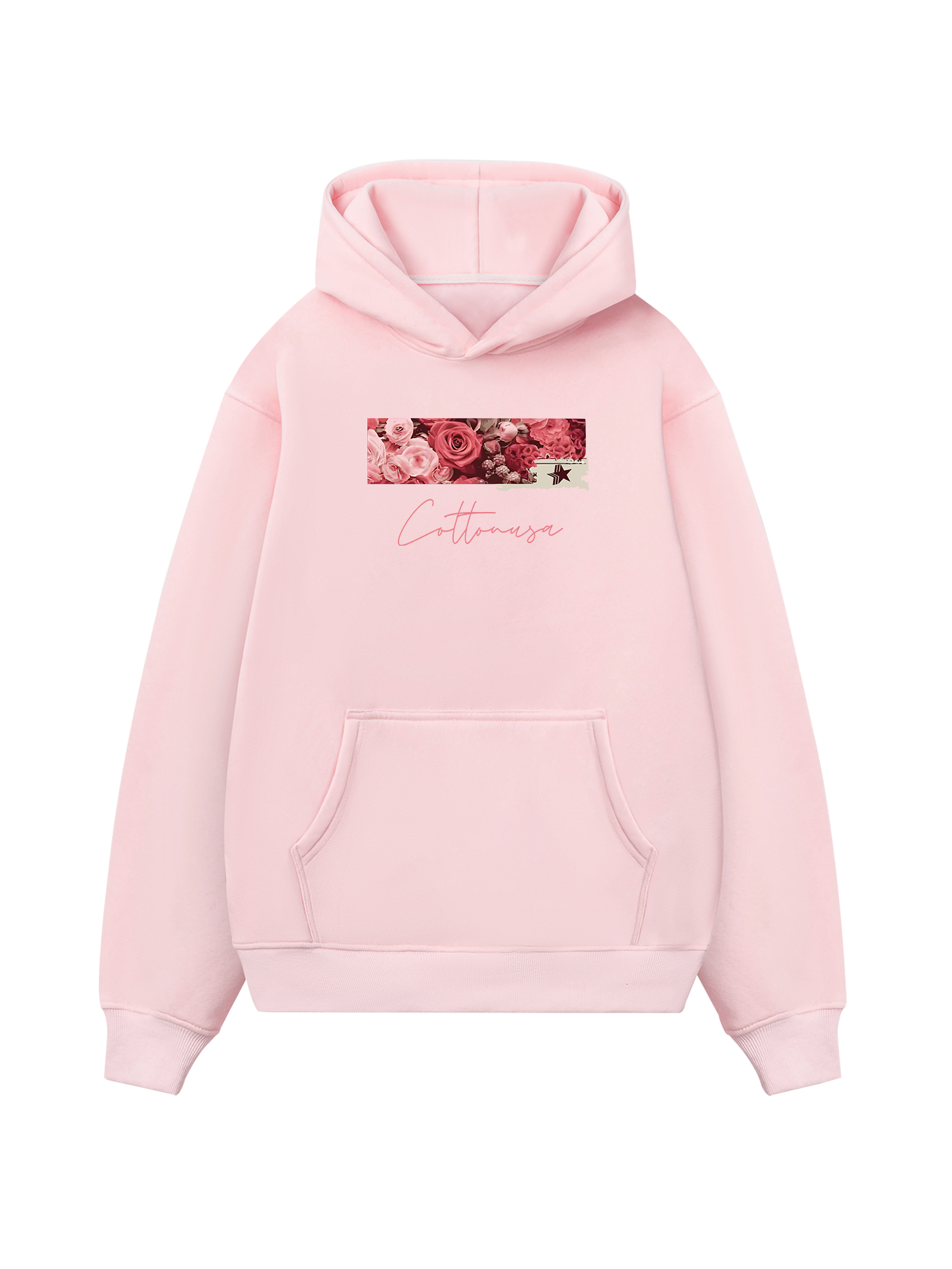 Trending Floral Cotton Usa Hoodie