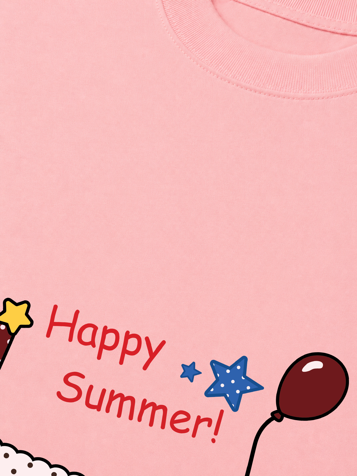 Áo Thun Relaxed Fit Dotty Mood Happy Summer Dog