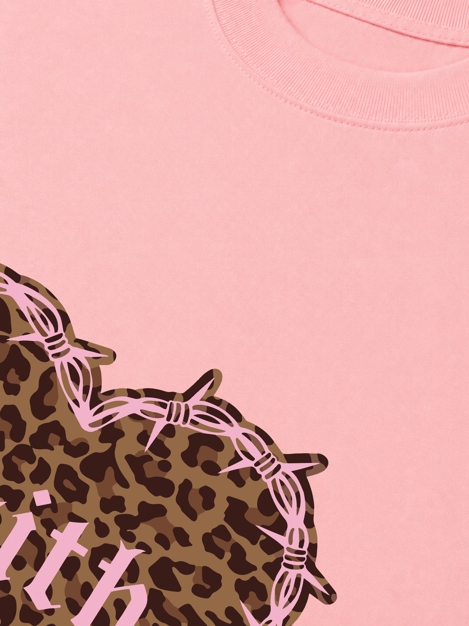 Áo Thun Relaxed Fit Urban Leopard Faith Heart