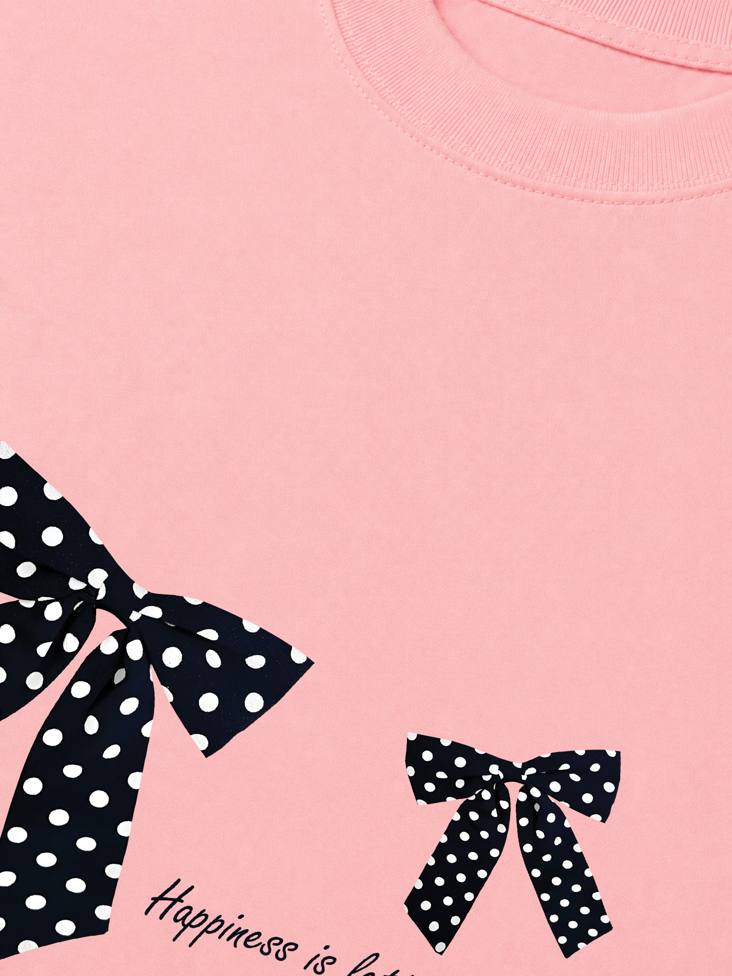 Áo Thun Relaxed Fit Dotty Mood Lovely Bloom Ribbon