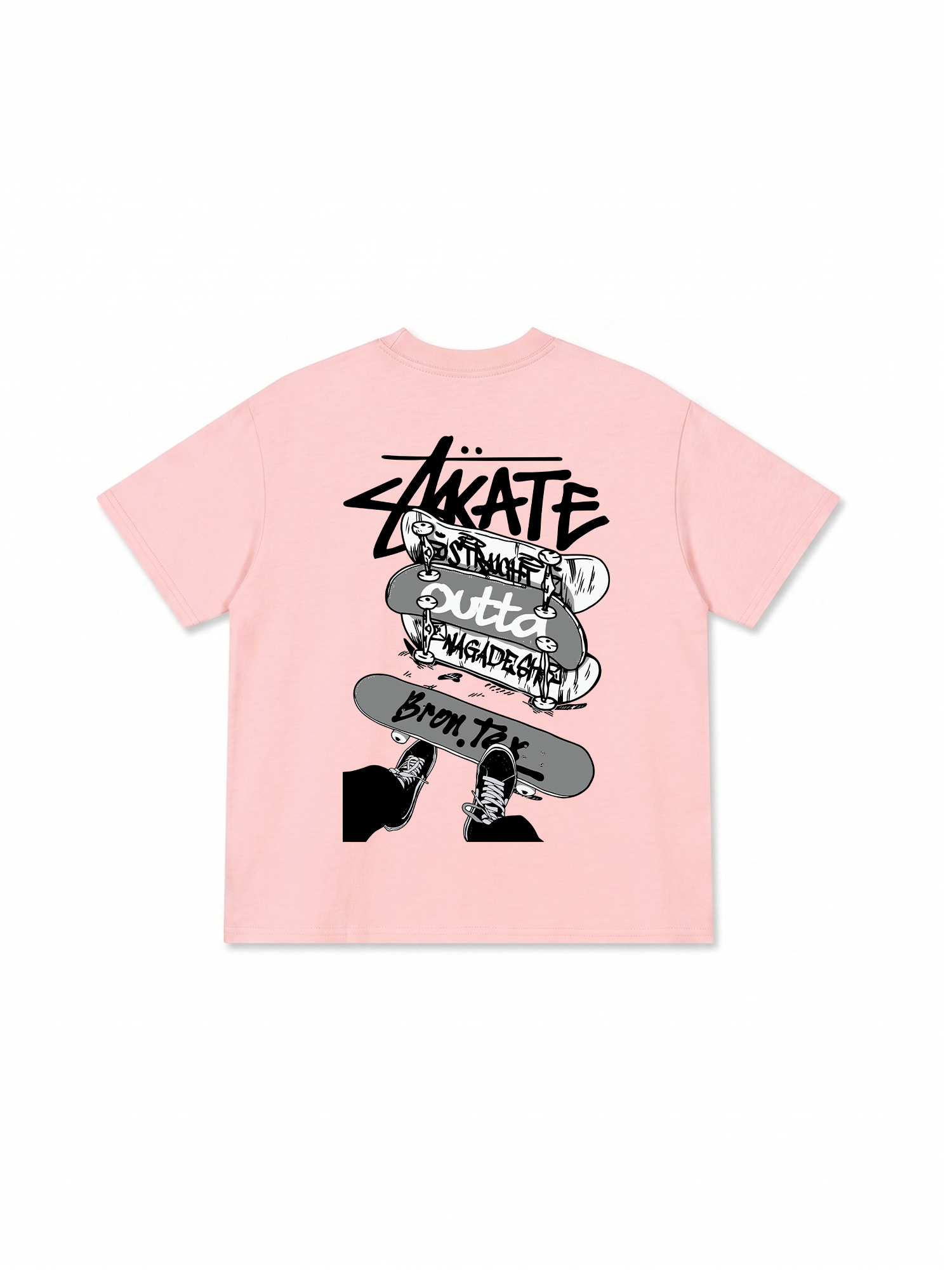 Áo Thun Relaxed Fit Skate Stack