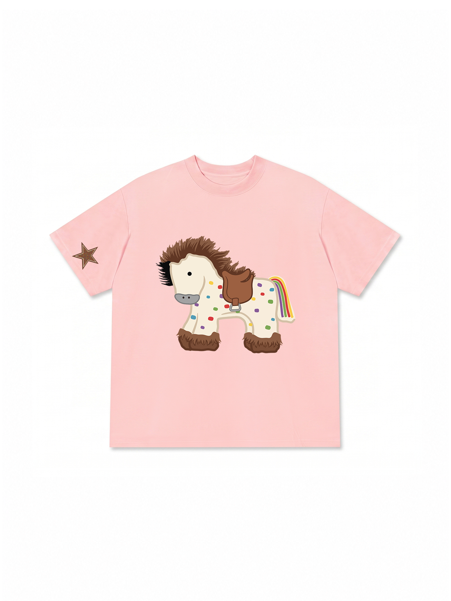 Áo Thun Relaxed Fit Dotty Mood Rainbow Tail Pony