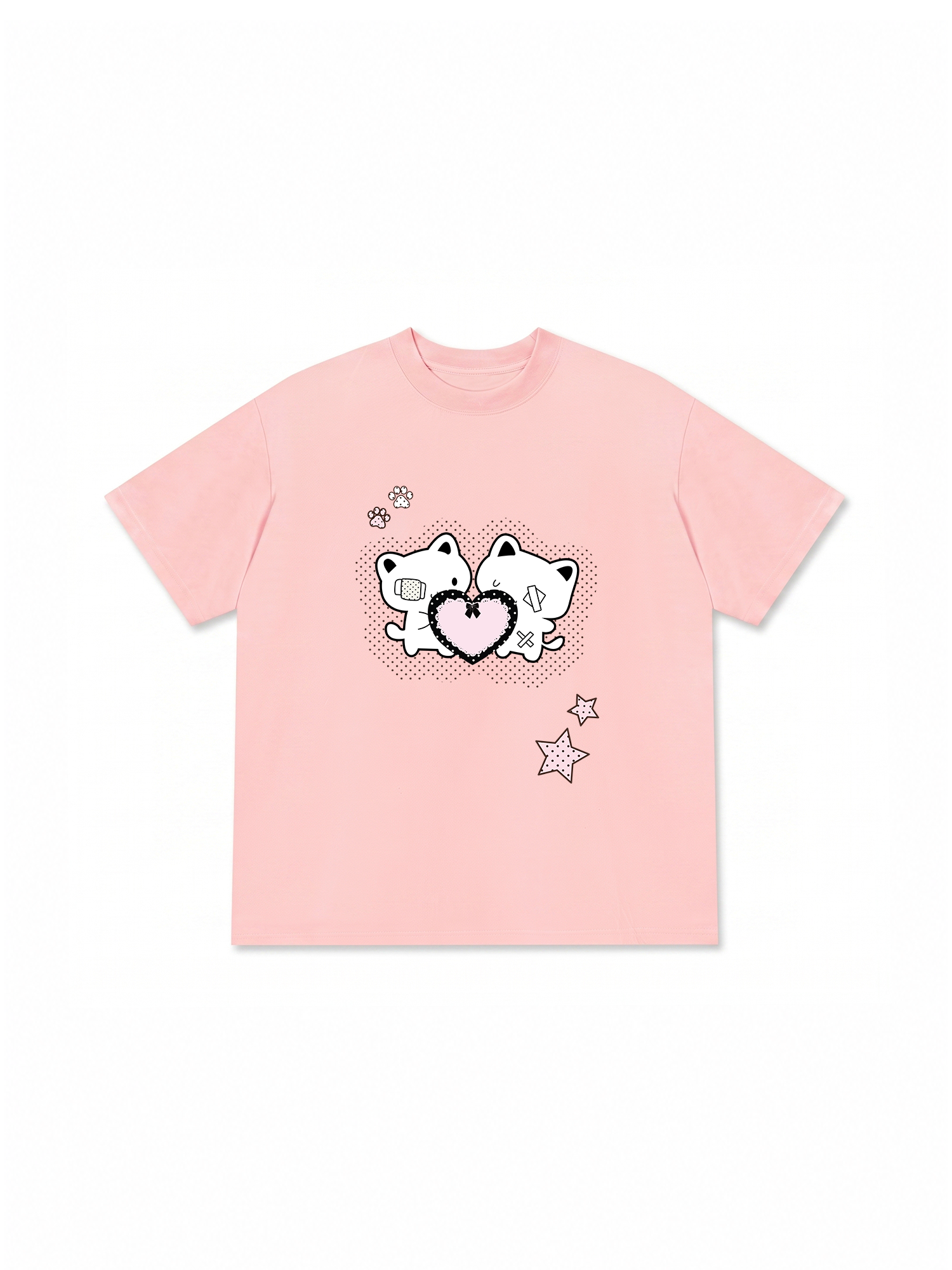 Áo Thun Relaxed Fit Dotty Mood Starlight Kitty Care PT0090PT