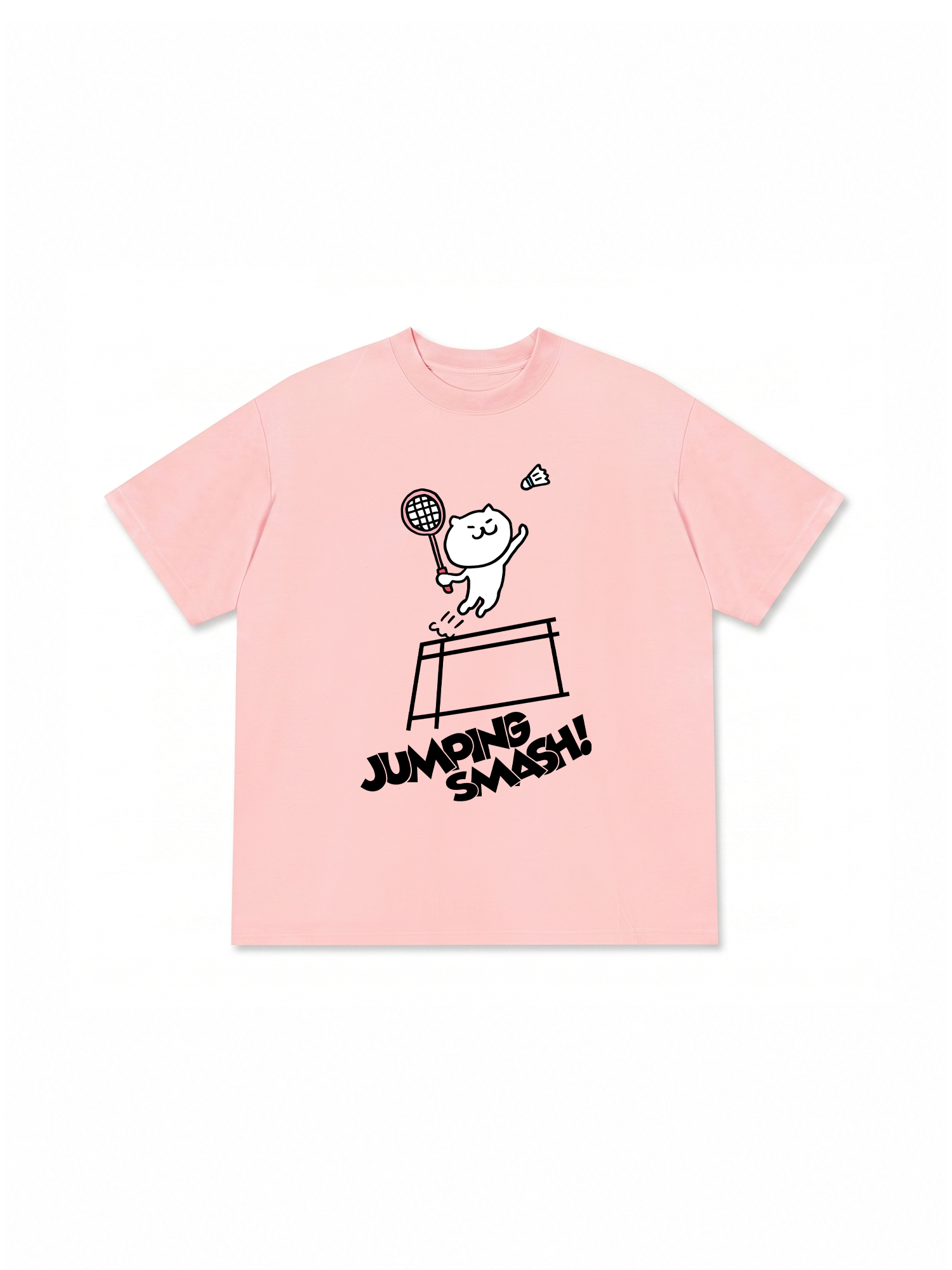 Áo Thun Relaxed Fit Badminton Jumping Smash
