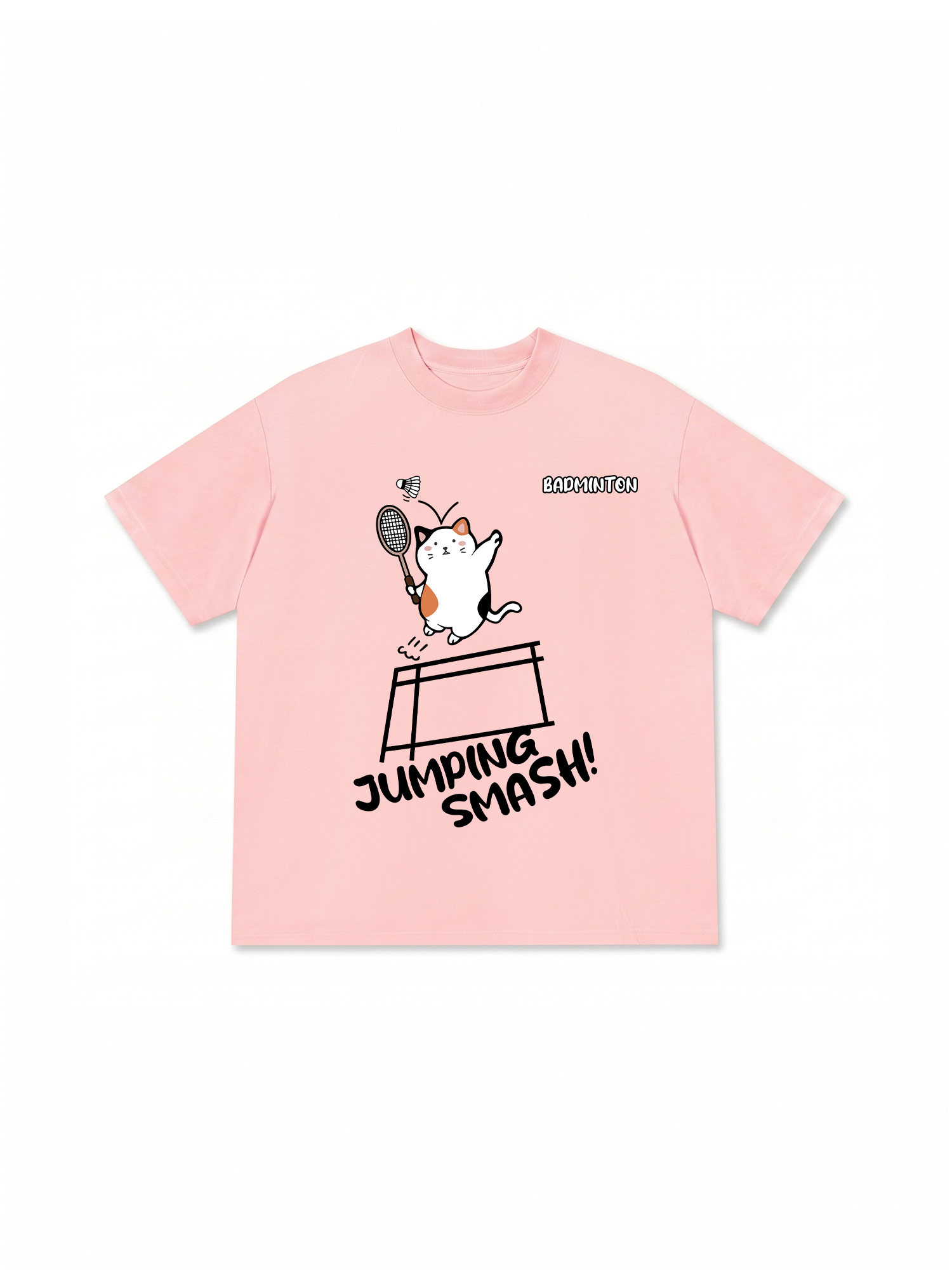 Áo Thun Relaxed Fit Badminton Jumping Smash
