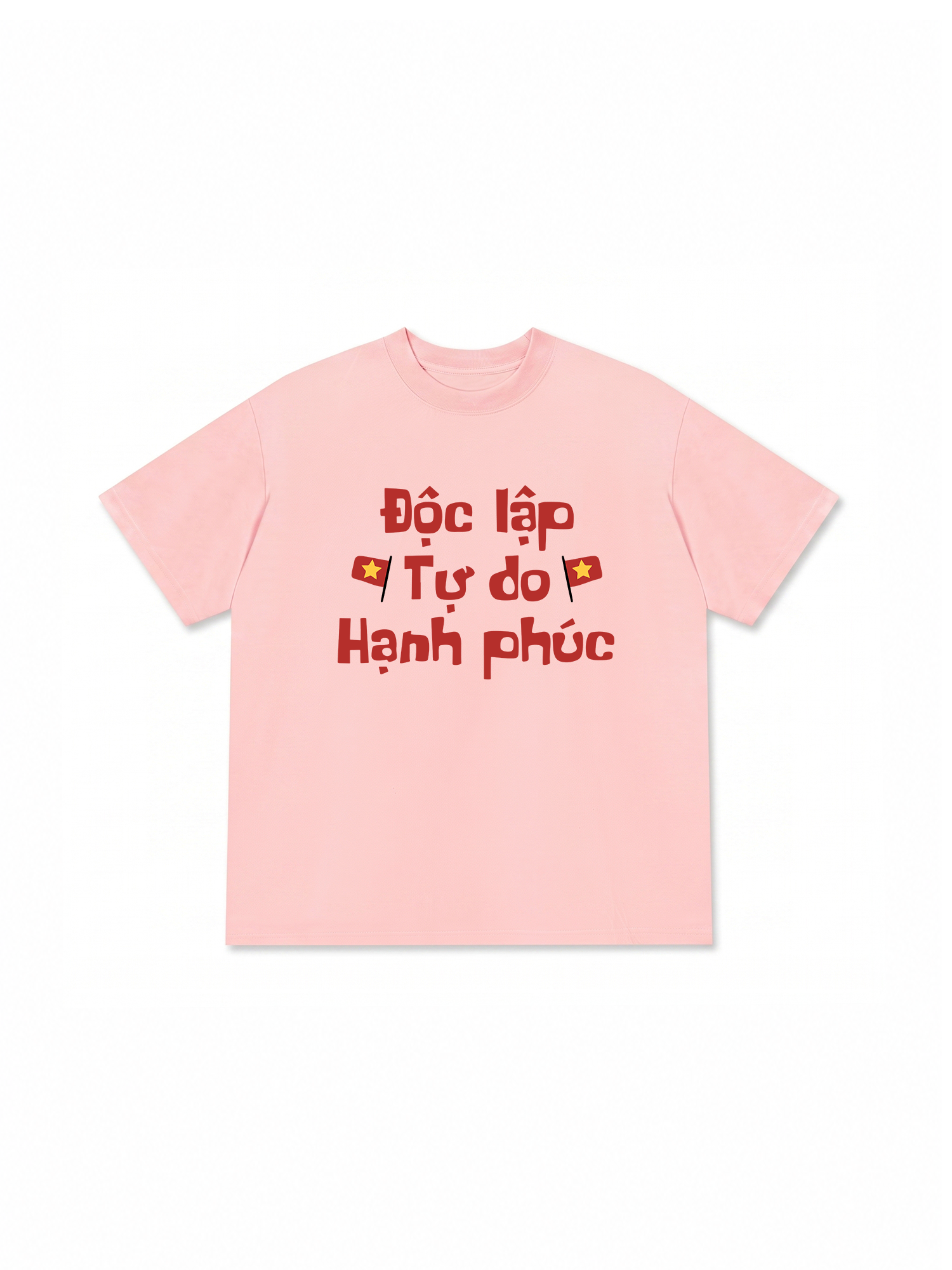 Áo Thun Relaxed Fit Độc Lập Tự Do Hạnh Phúc