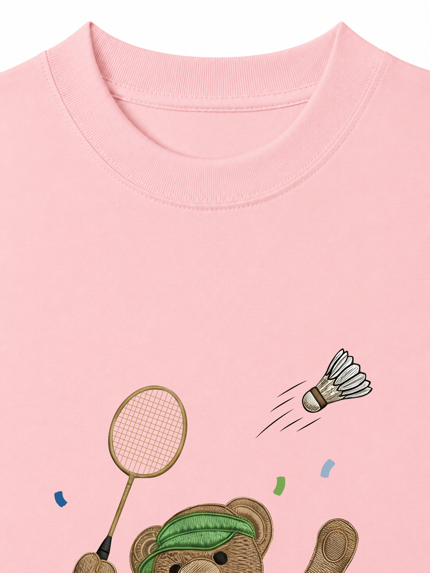 Áo Thun Relaxed Fit Badminton Bear Player