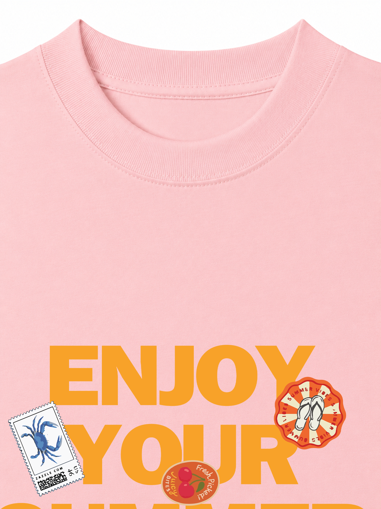 Áo Thun Relaxed Fit Tropical Enjoy Your Summer With Me
