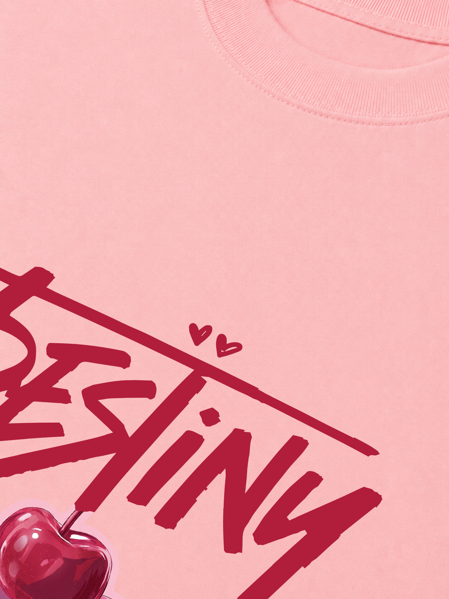 Áo Thun Relaxed Fit Destiny Cherry Heart