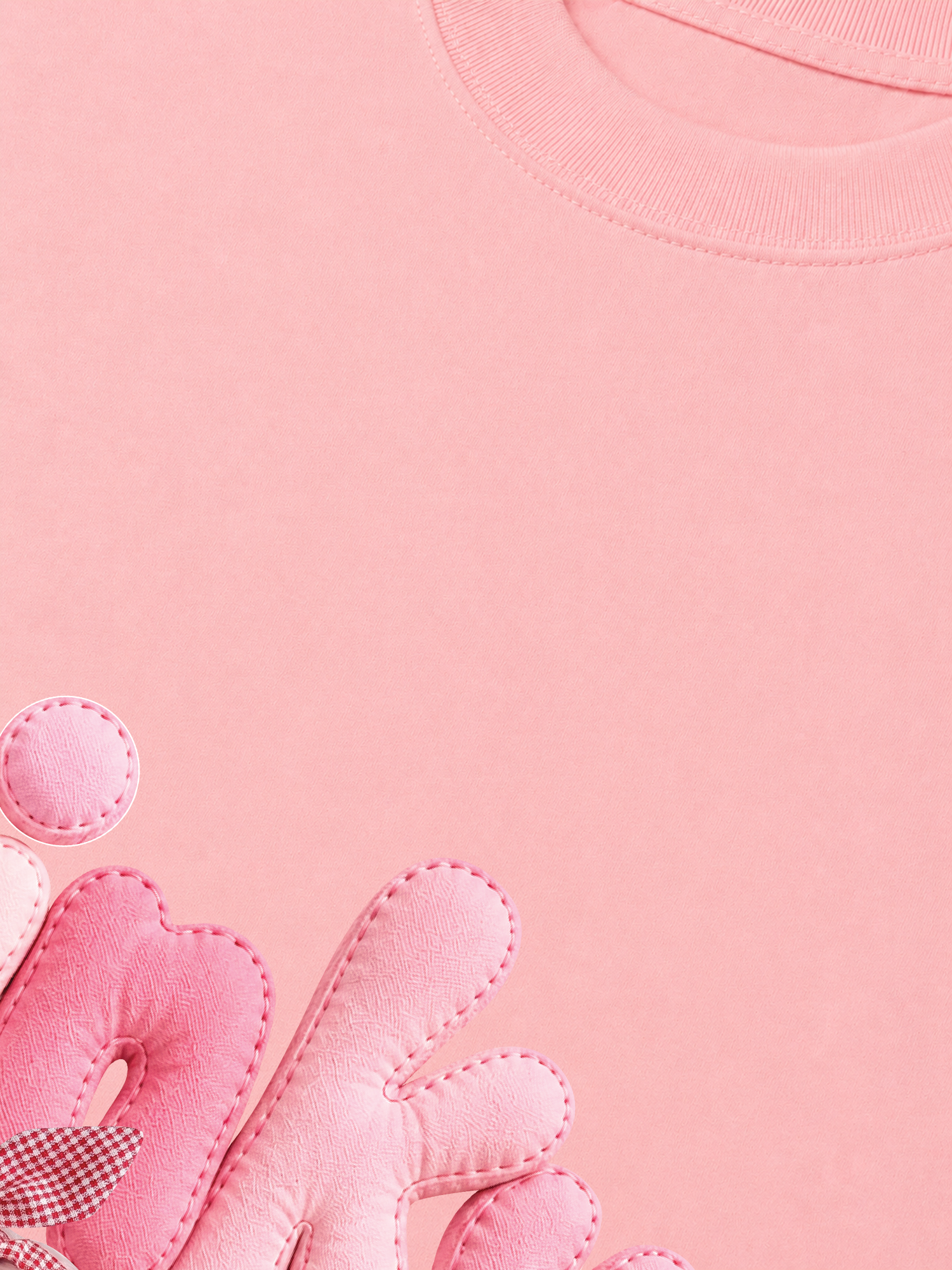 Áo Thun Relaxed Fit Cute Gang Pinky Girl