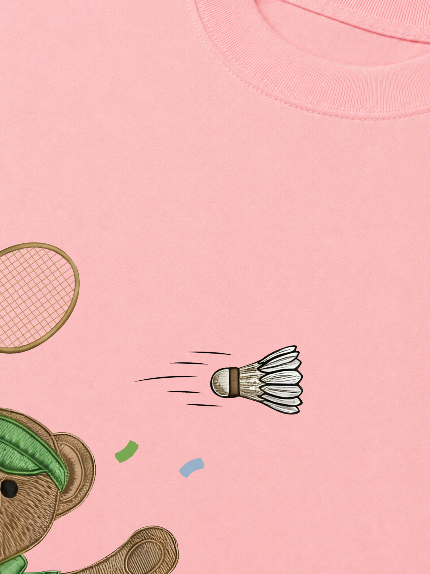 Áo Thun Relaxed Fit Badminton Bear Player