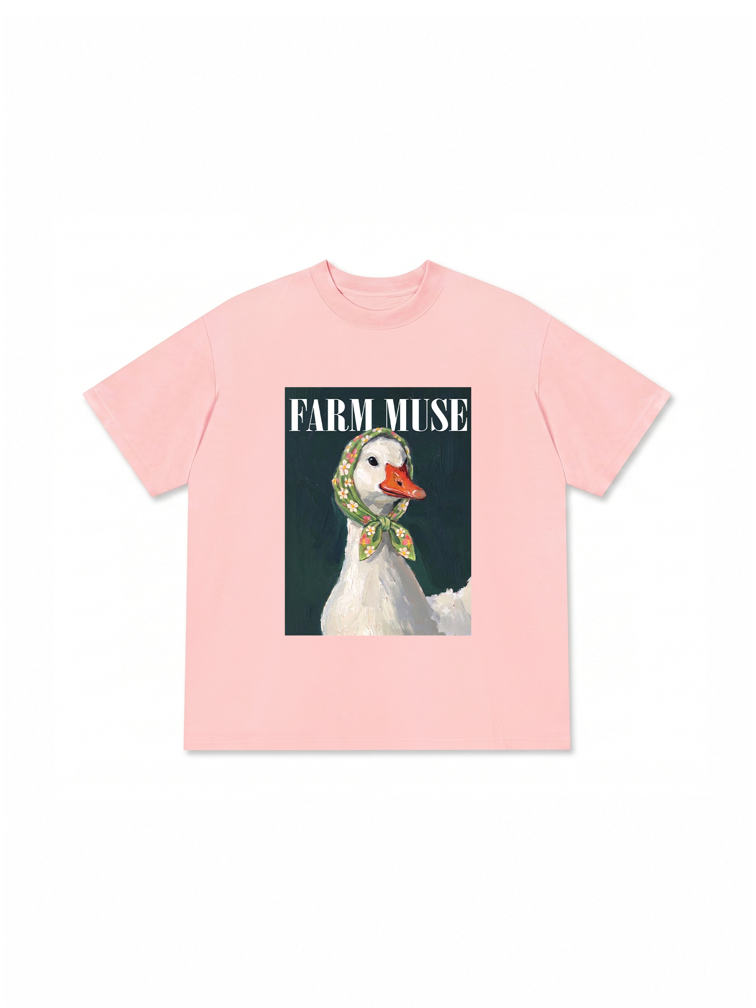 Áo Thun Relaxed Fit Farm Muse White Duck