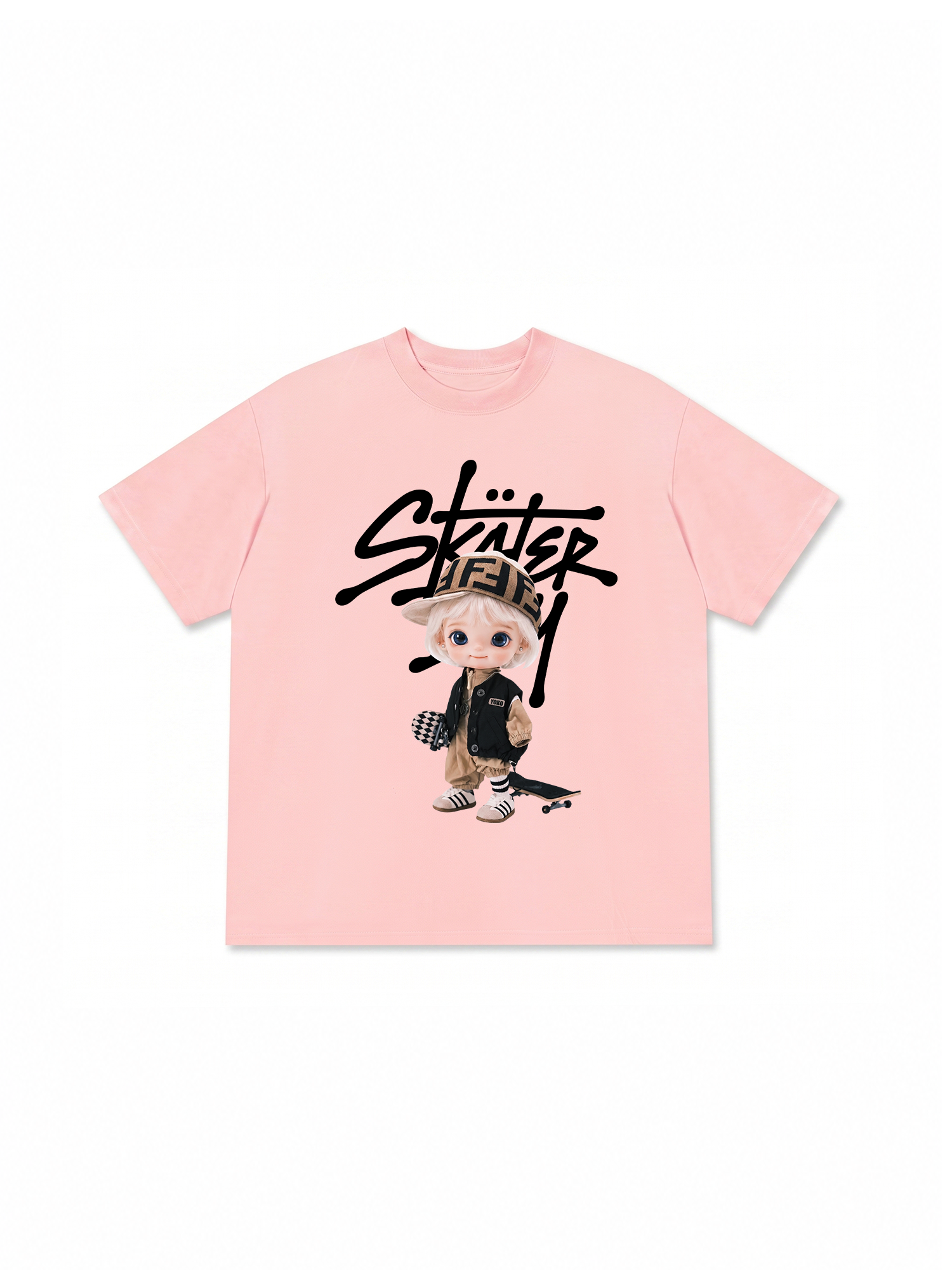 Áo Thun Relaxed Fit Cute Gang Skater Boy