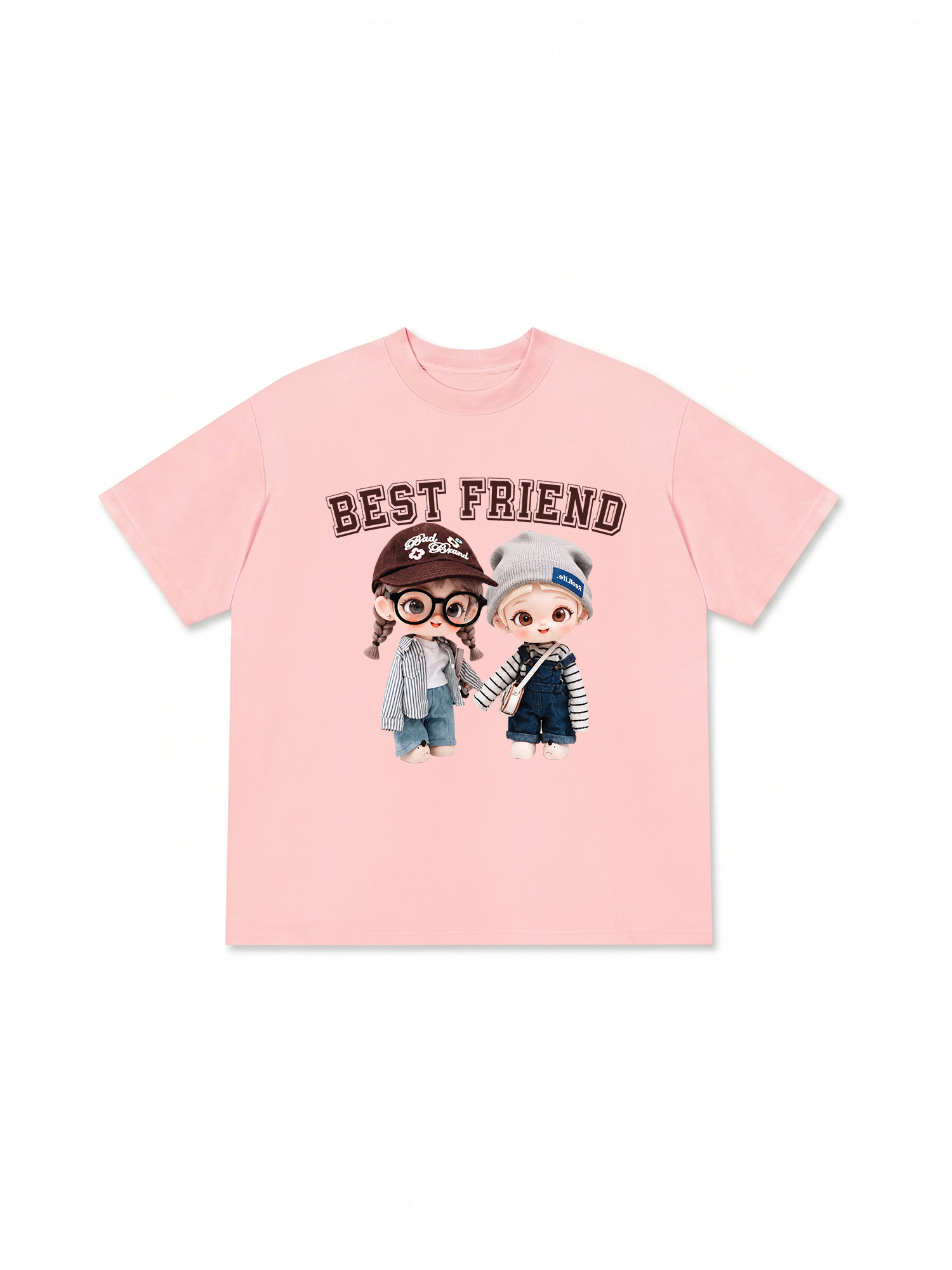Áo Thun Relaxed Fit Cute Gang Best Friend