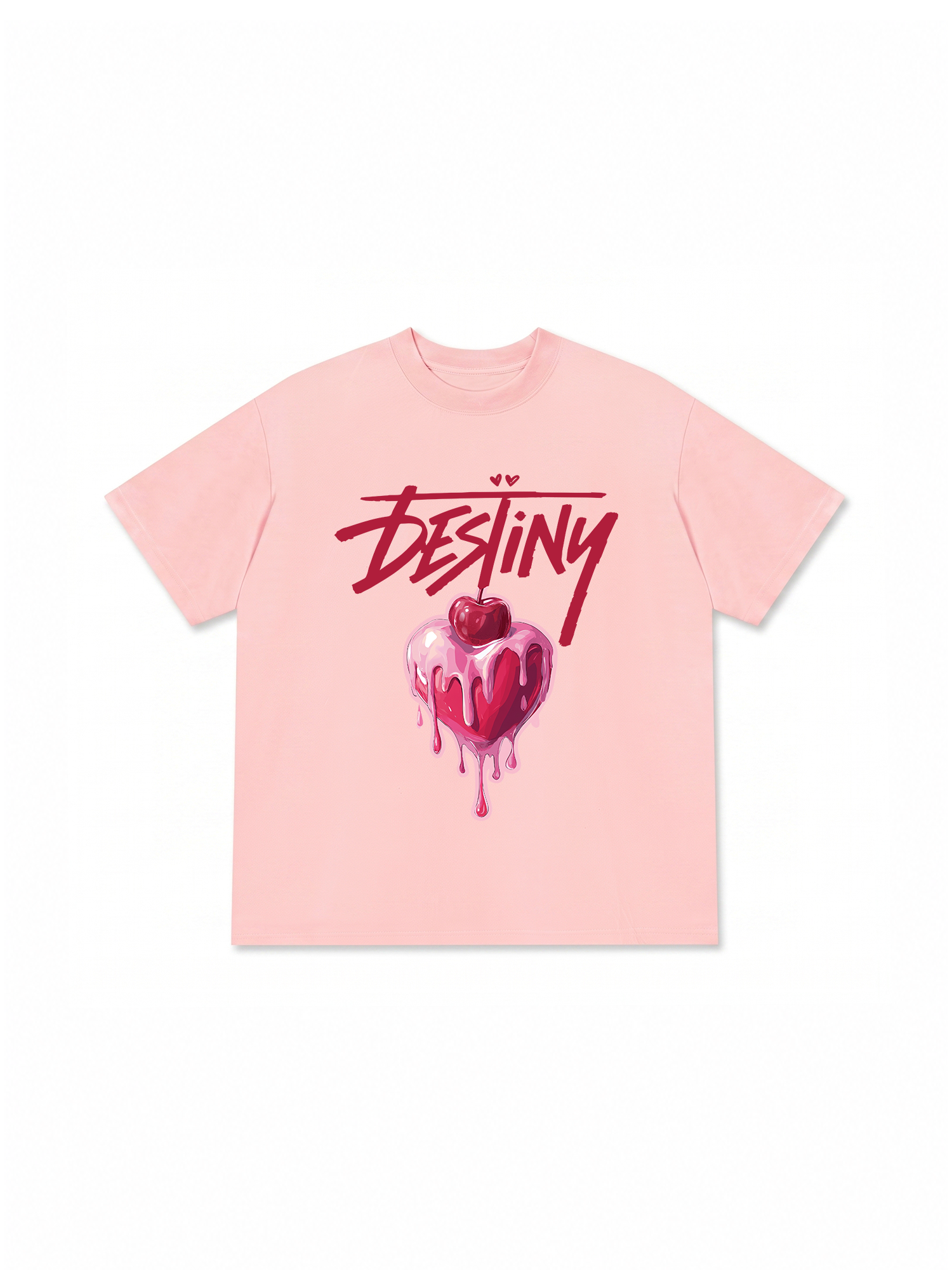 Áo Thun Relaxed Fit Destiny Cherry Heart