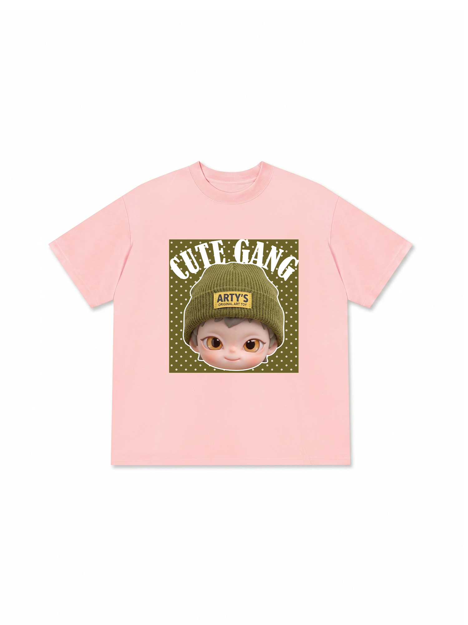 Áo Thun Relaxed Fit Cute Gang Green Dotty