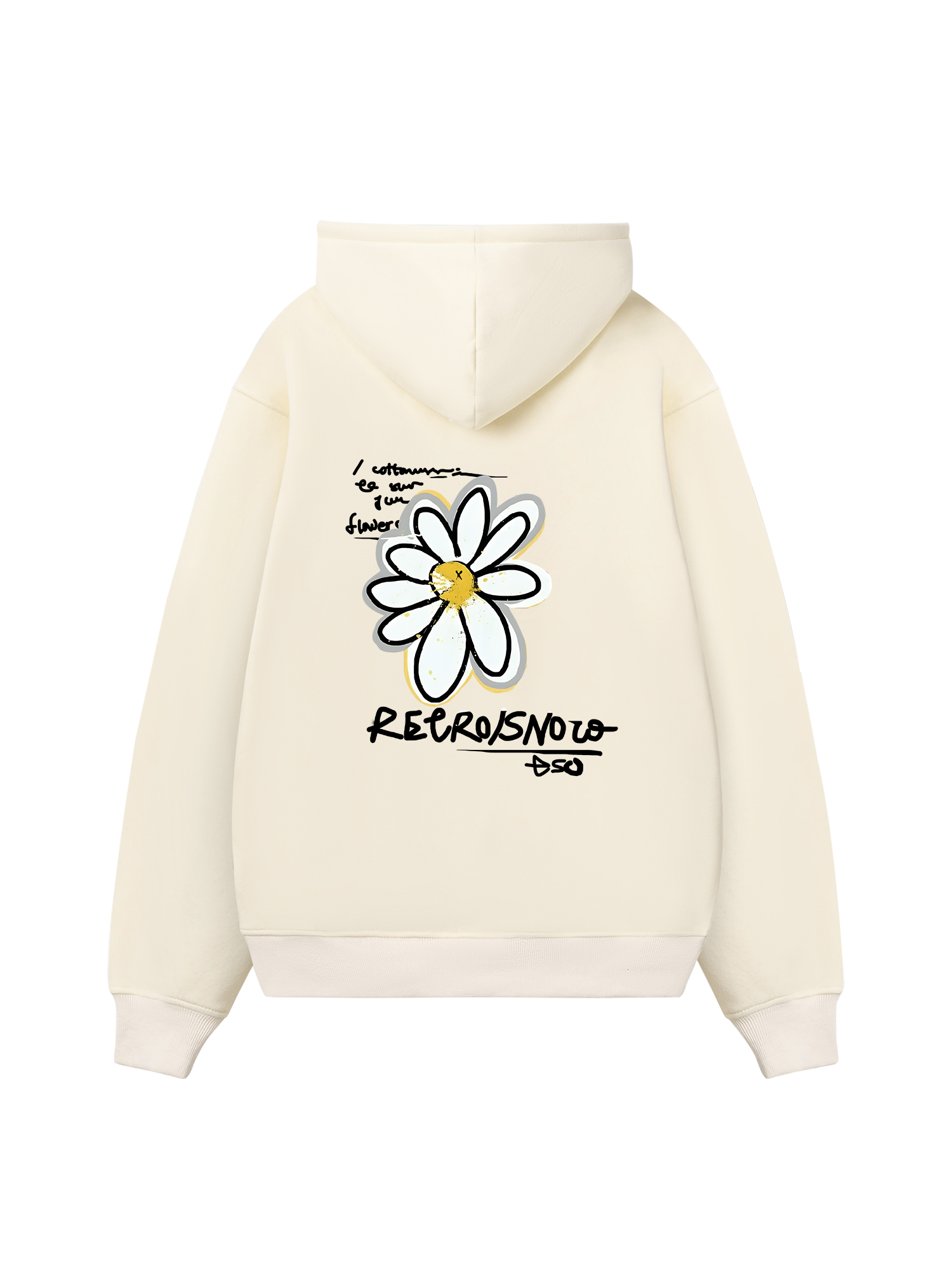 Cotton Usa Daisy Flower Hoodie