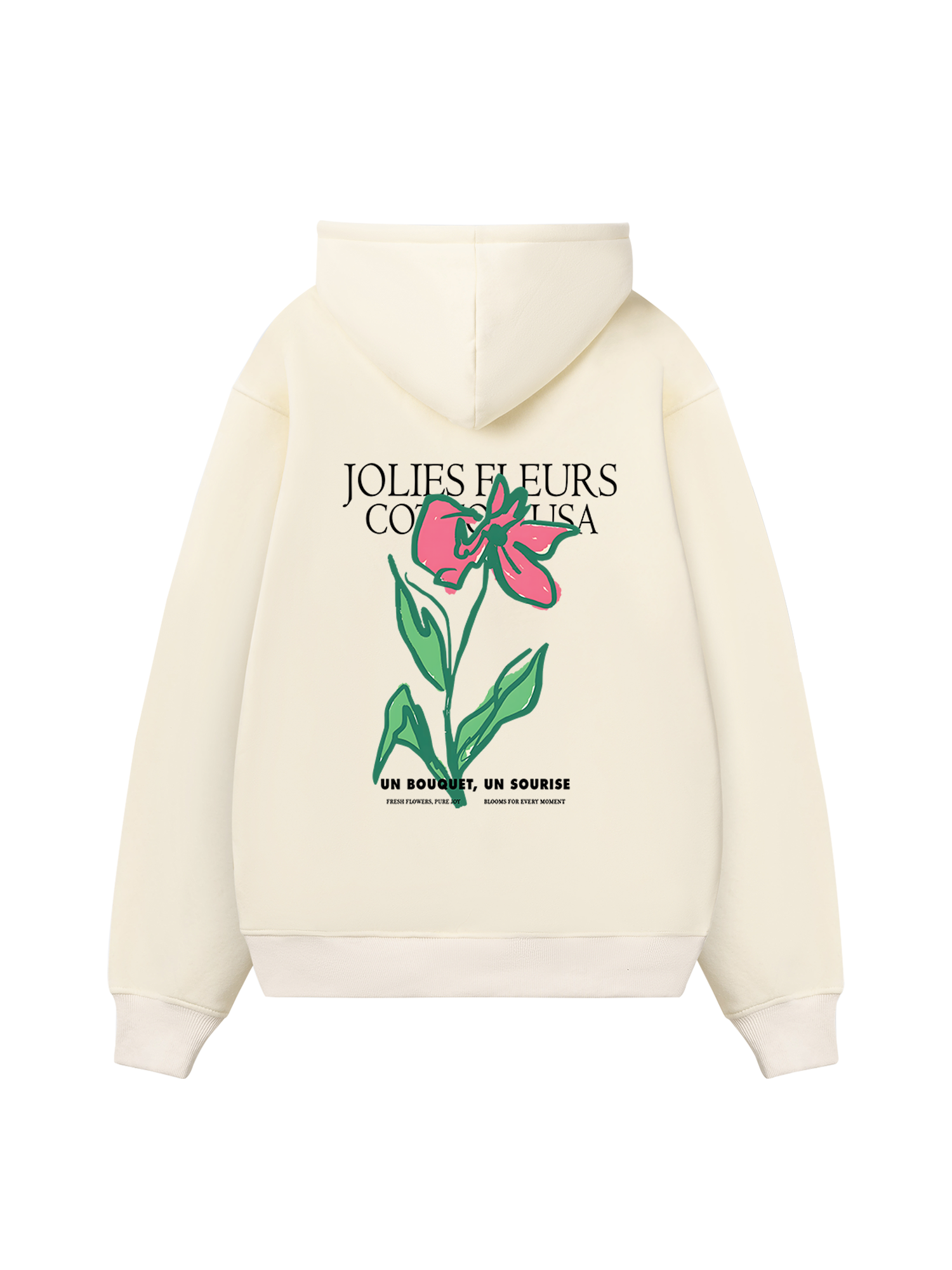 Floral Jolies Fleurs Hoodie
