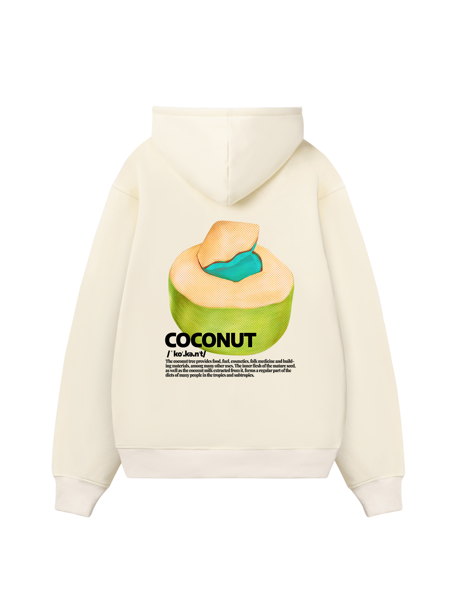 Tropical Coconut Retro Hoodie